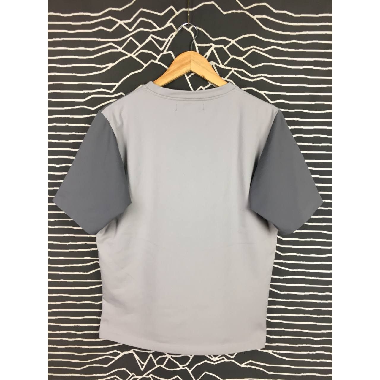 Japanese Brand ETHOSENS Geometric Pattern Cut And Sew Nylon Tee Size US M / EU 48-50 / 2 - 6 Thumbnail