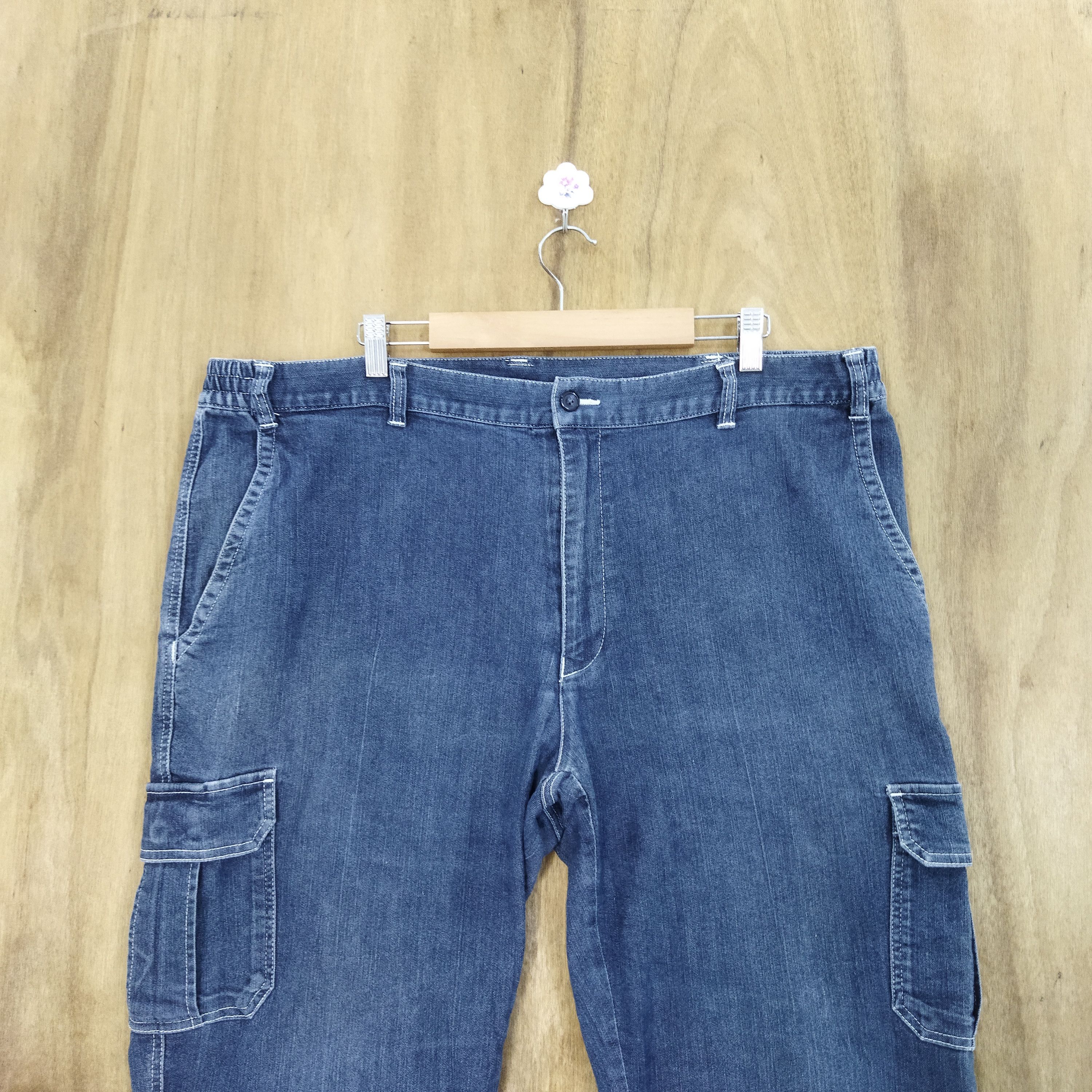 Japanese Brand JAPANESE BRAND BLUE CARGO PANTS Size US 38 / EU 54 - 2 Thumbnail