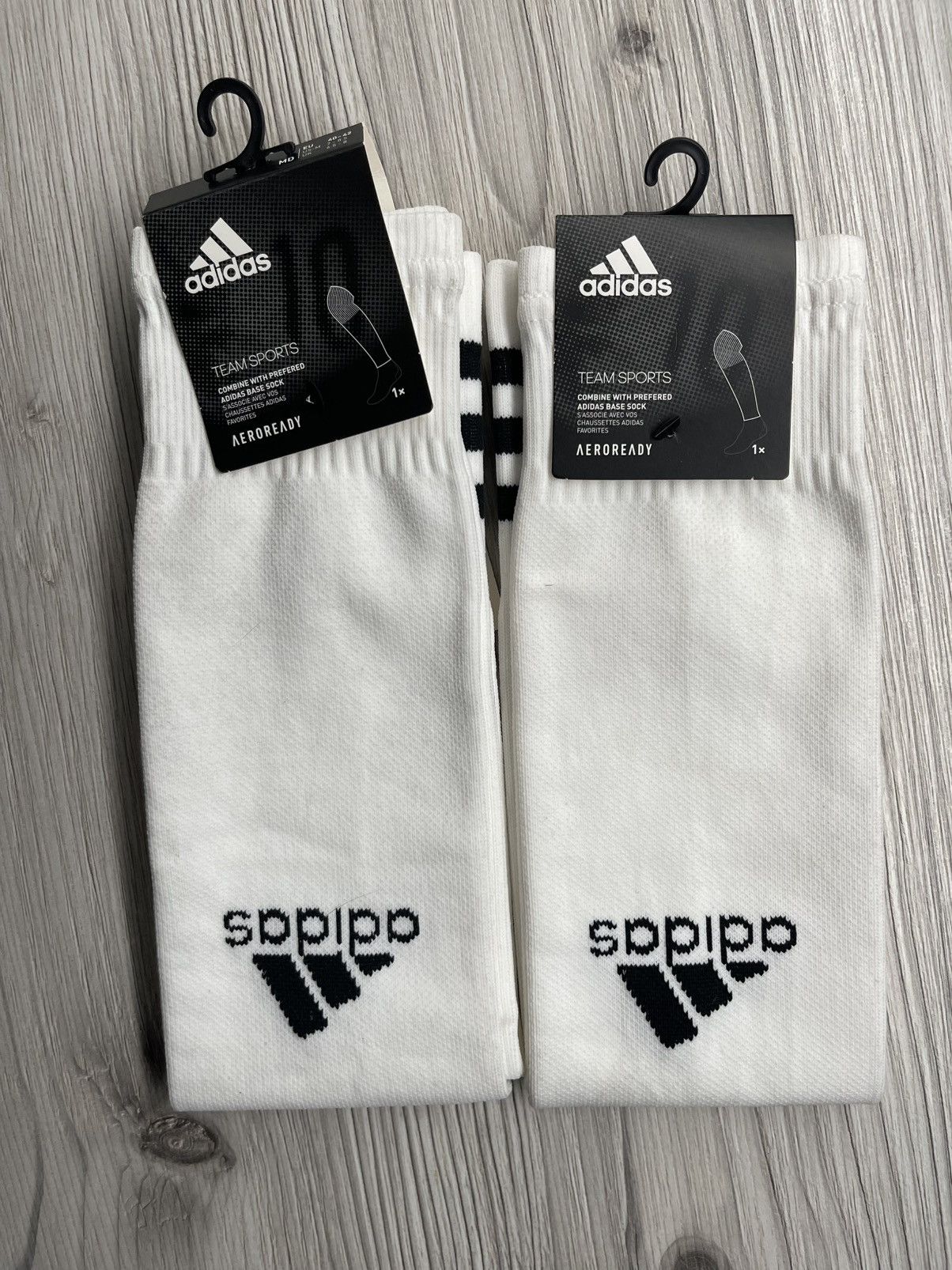 Vintage Adidas Team Sleeve 22 Socks SIZE M HB7145 Size 32 - 2 Thumbnail