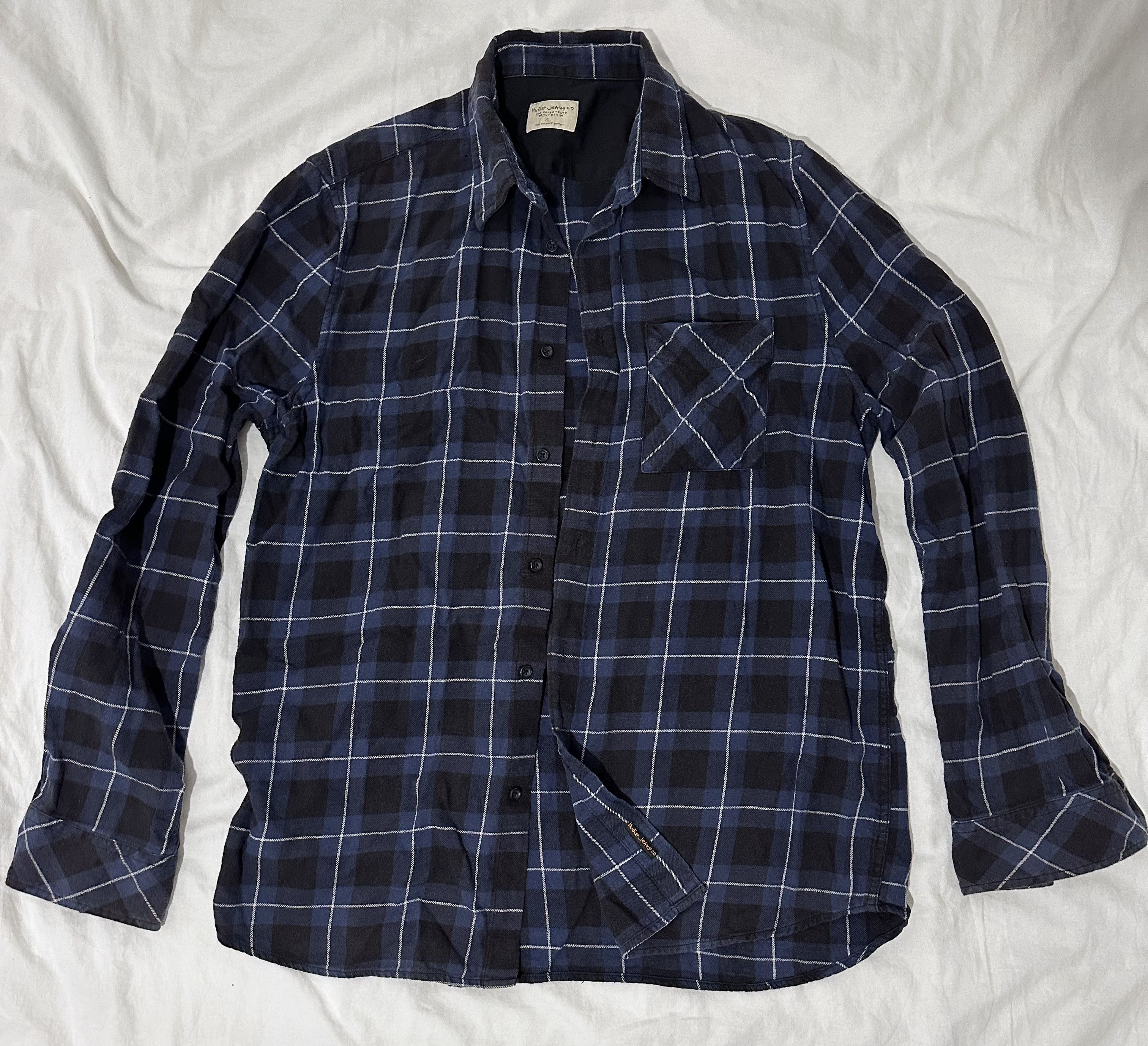Nudie Jeans Nudie Jeans Flanell Shirt Size US XL / EU 56 / 4 - 1 Thumbnail