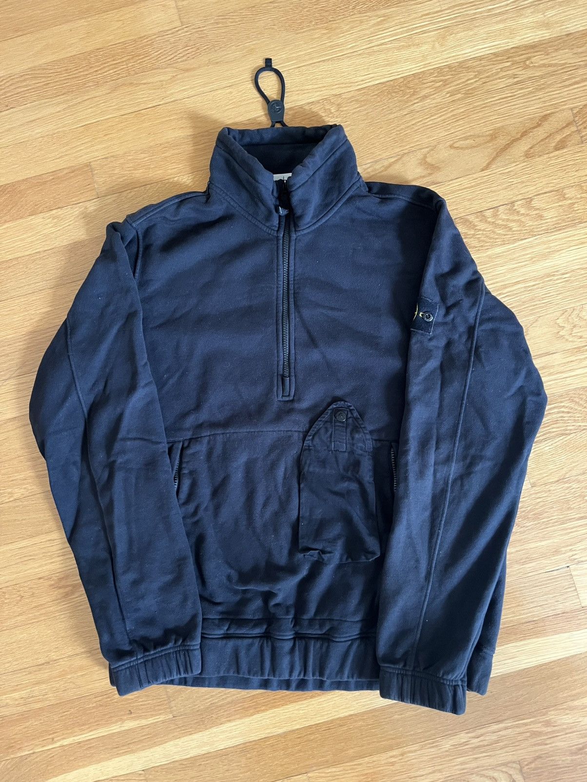 Stone Island Stone Island Toggle Quarter-zip Sweatshirt Size US XL / EU 56 / 4 - 1 Thumbnail