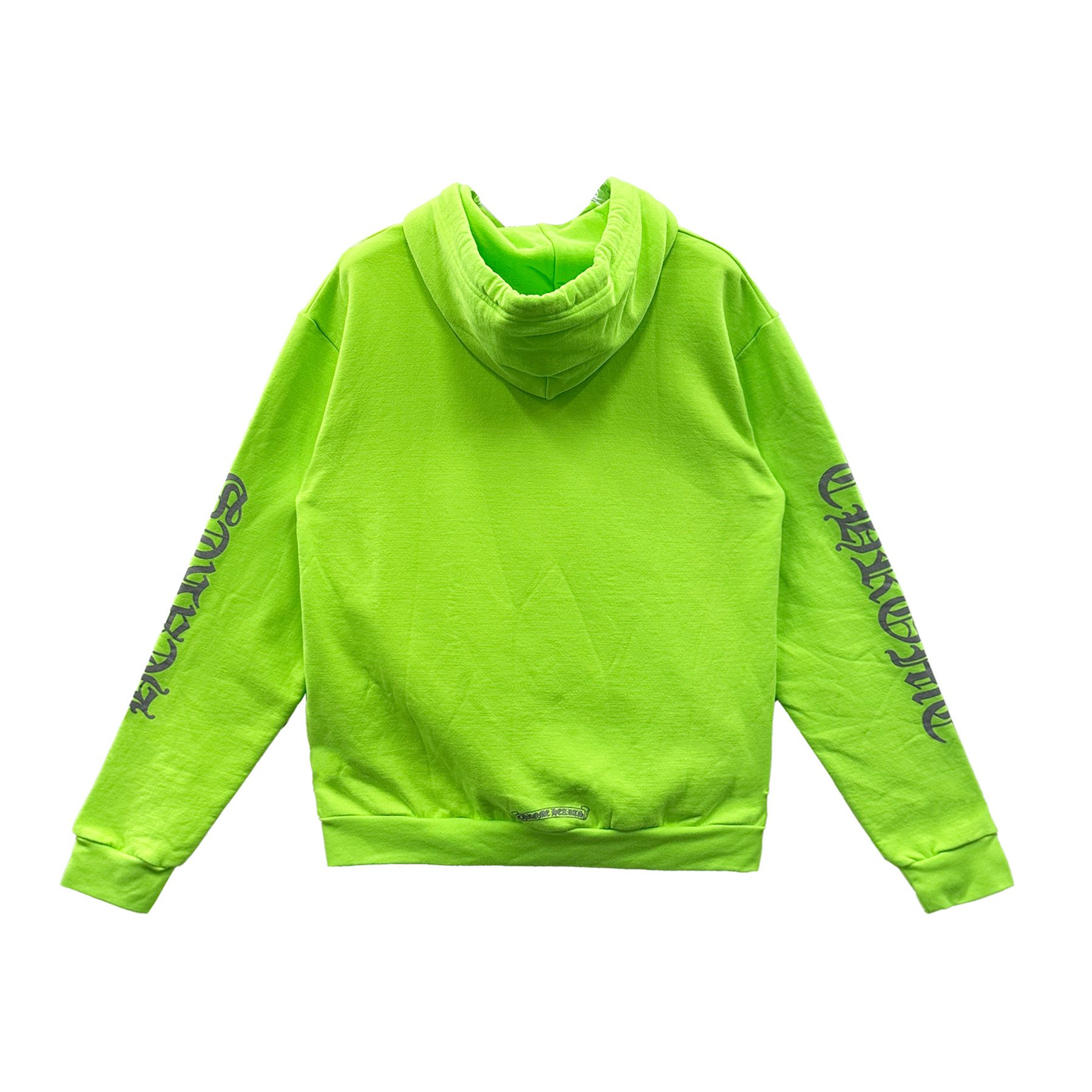 Chrome Hearts Chrome Hearts Script Logo Neon Green Hoodie Size US M / EU 48-50 / 2 - 2 Thumbnail