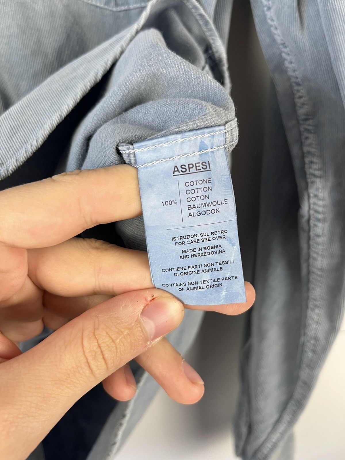 Aspesi Aspesi Garment Dyed Y2K Cotton Lond Sleeve Shirt Button Up Size US L / EU 52-54 / 3 - 9 Thumbnail