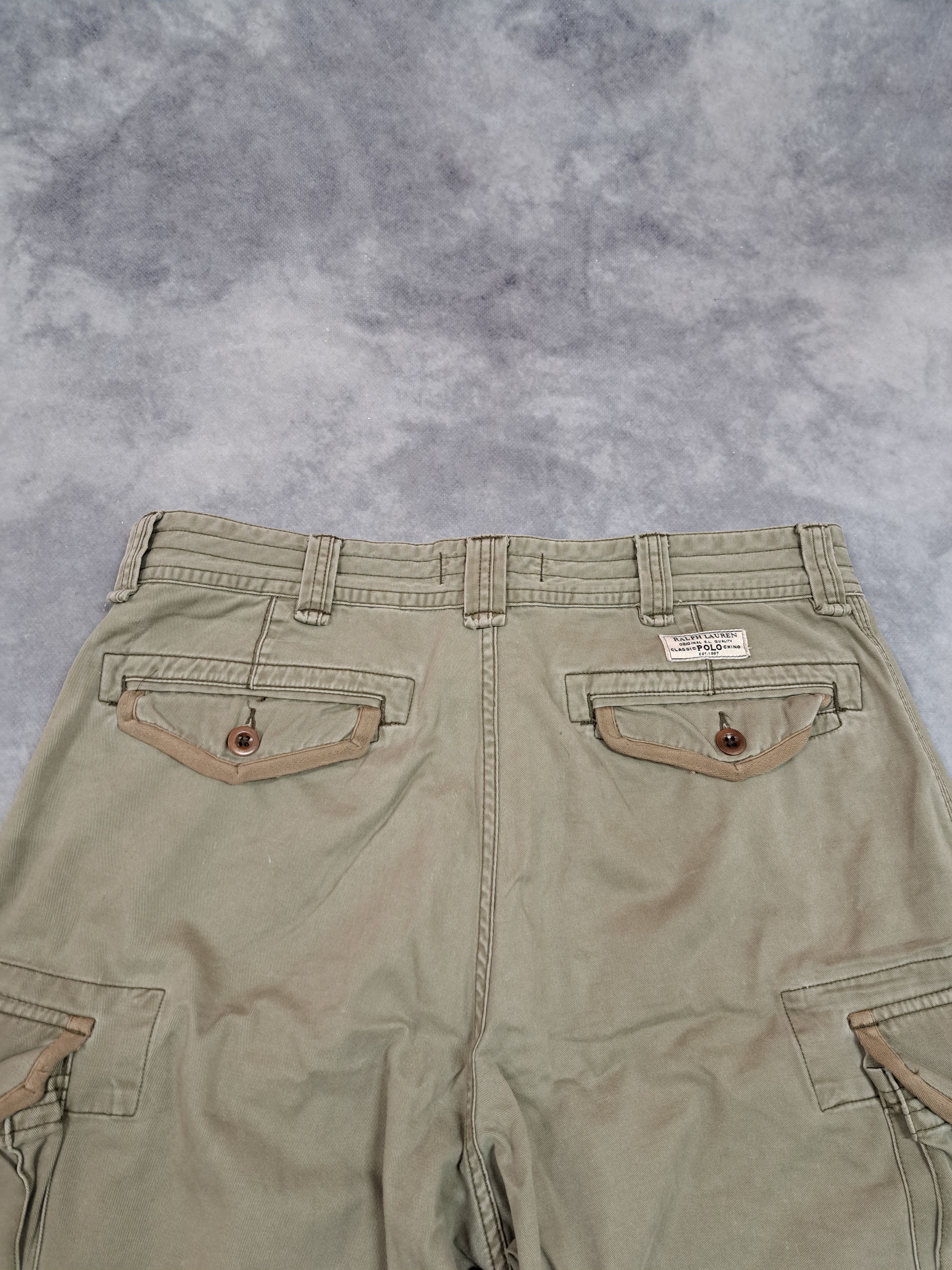 Polo Ralph Lauren Vintage 90s Polo Ralph Lauren Utility Cargo Pants Khaki Size US 34 / EU 50 - 8 Thumbnail