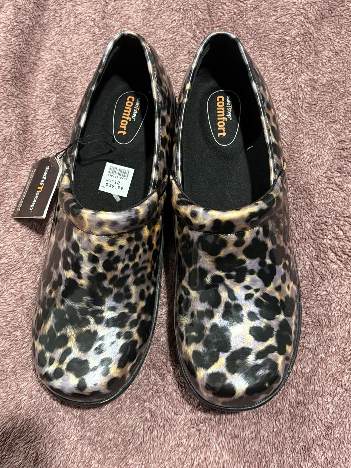 Other SafeTStep Purple Leopard Chef Slip Shoes Clog Size 12 Size US 12 / IT 42 - 4 Thumbnail