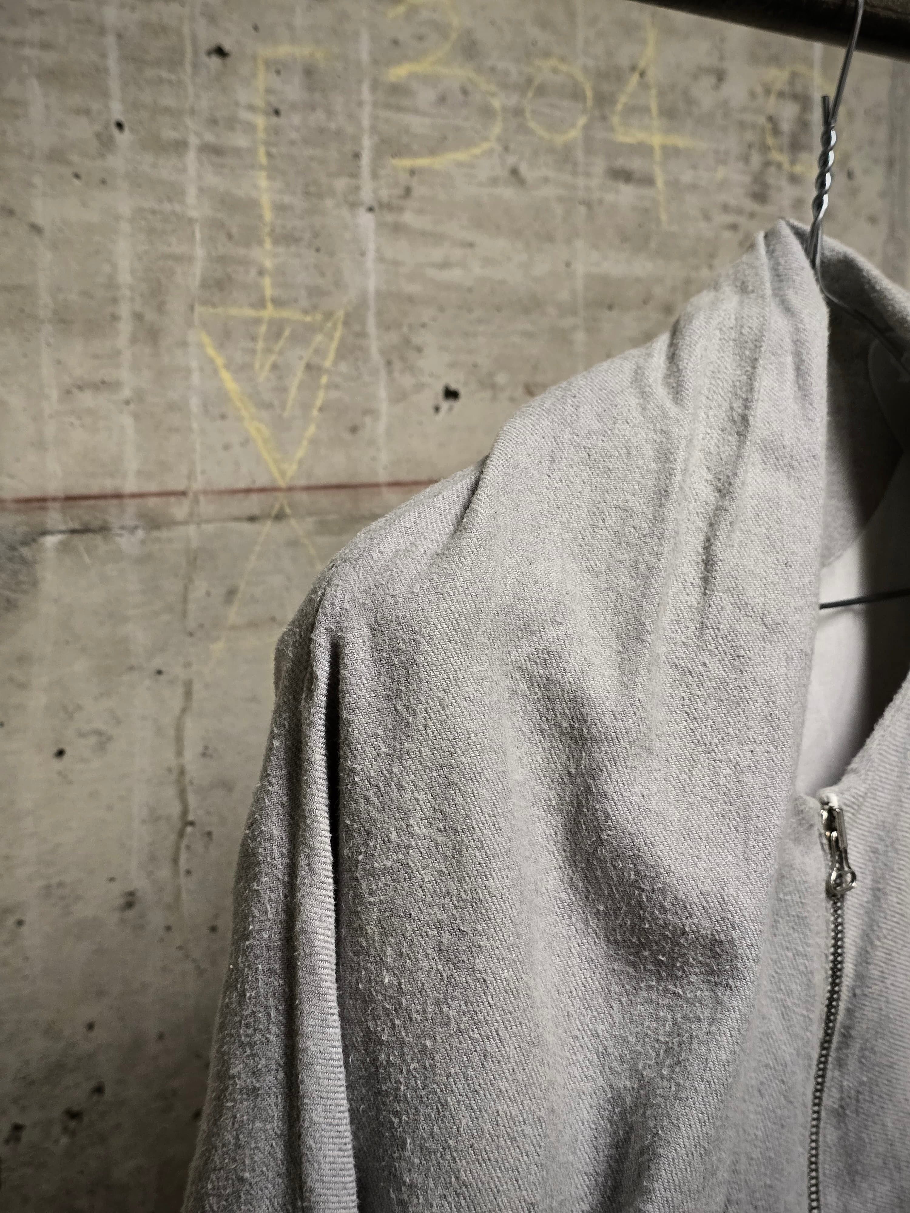 Deepti Deepti Light Grey Cotton Cocoon Bomber Jacket Size M / US 6-8 / IT 42-44 - 3 Thumbnail