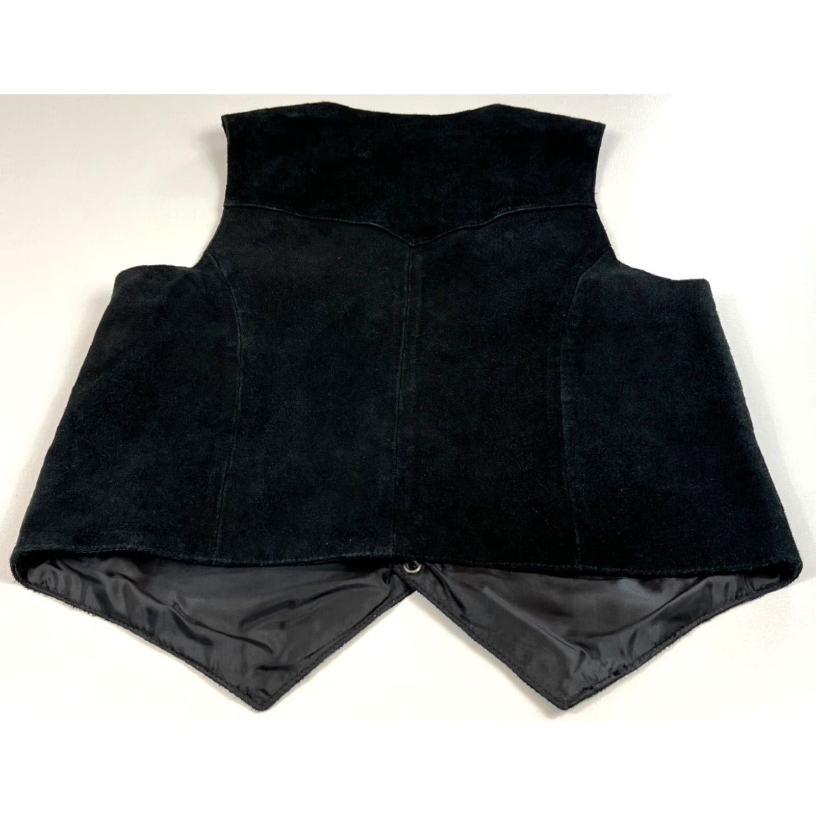 Scully Scully Men's Western Vest Shirt Jacket Suede Leather Snap Front Black M Size US M / EU 48-50 / 2 - 4 Thumbnail