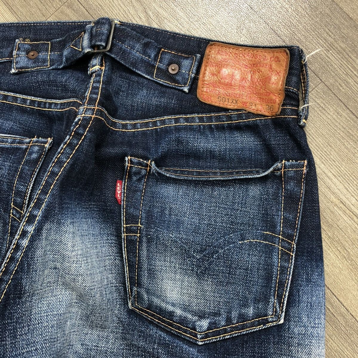 Levi's Vintage Clothing Vtg Levis 501XX LVC 37501 Buckle Back Selvedge Faded Jeans Size US 30 / EU 46 - 21 Thumbnail