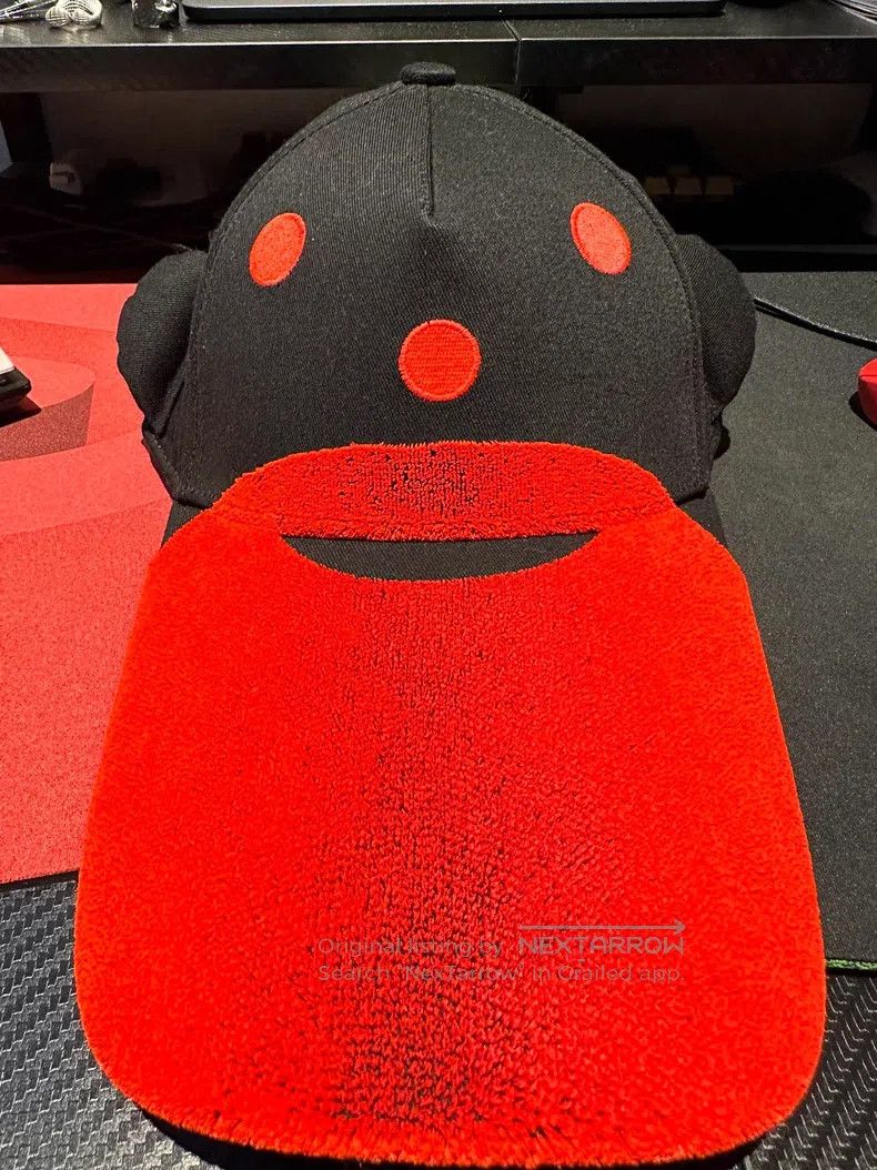 Walter Van Beirendonck Walter Van Beirendonck Black and Red Trucker Hat Size ONE SIZE - 1 Thumbnail
