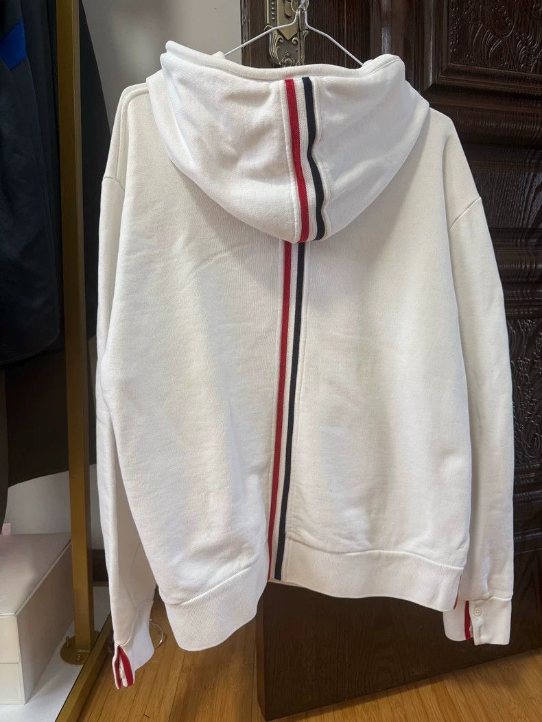 Thom Browne Thom Browne White hoodie Size US L / EU 52-54 / 3 - 1 Thumbnail