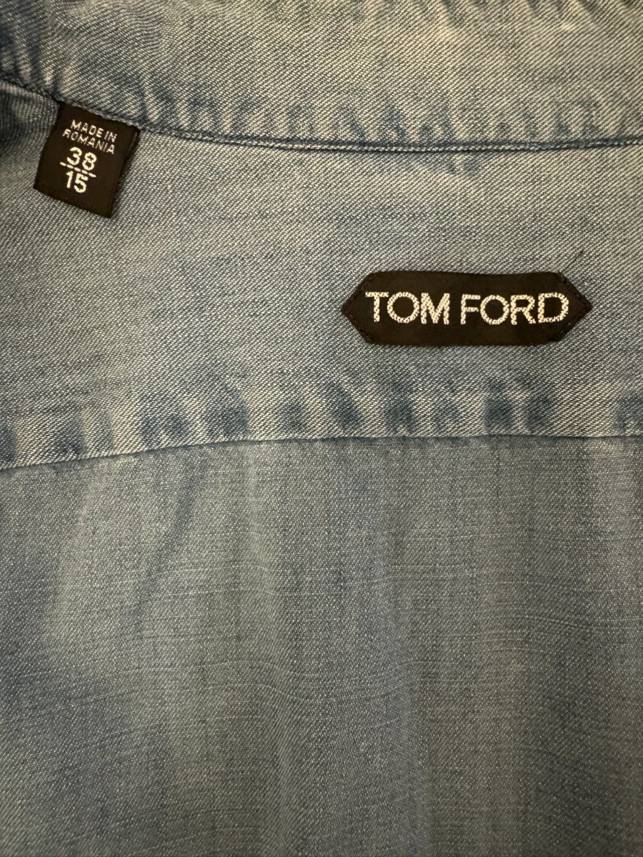 Tom Ford Tom Ford Blue Denim Shirt Size US S / EU 44-46 / 1 - 8 Thumbnail