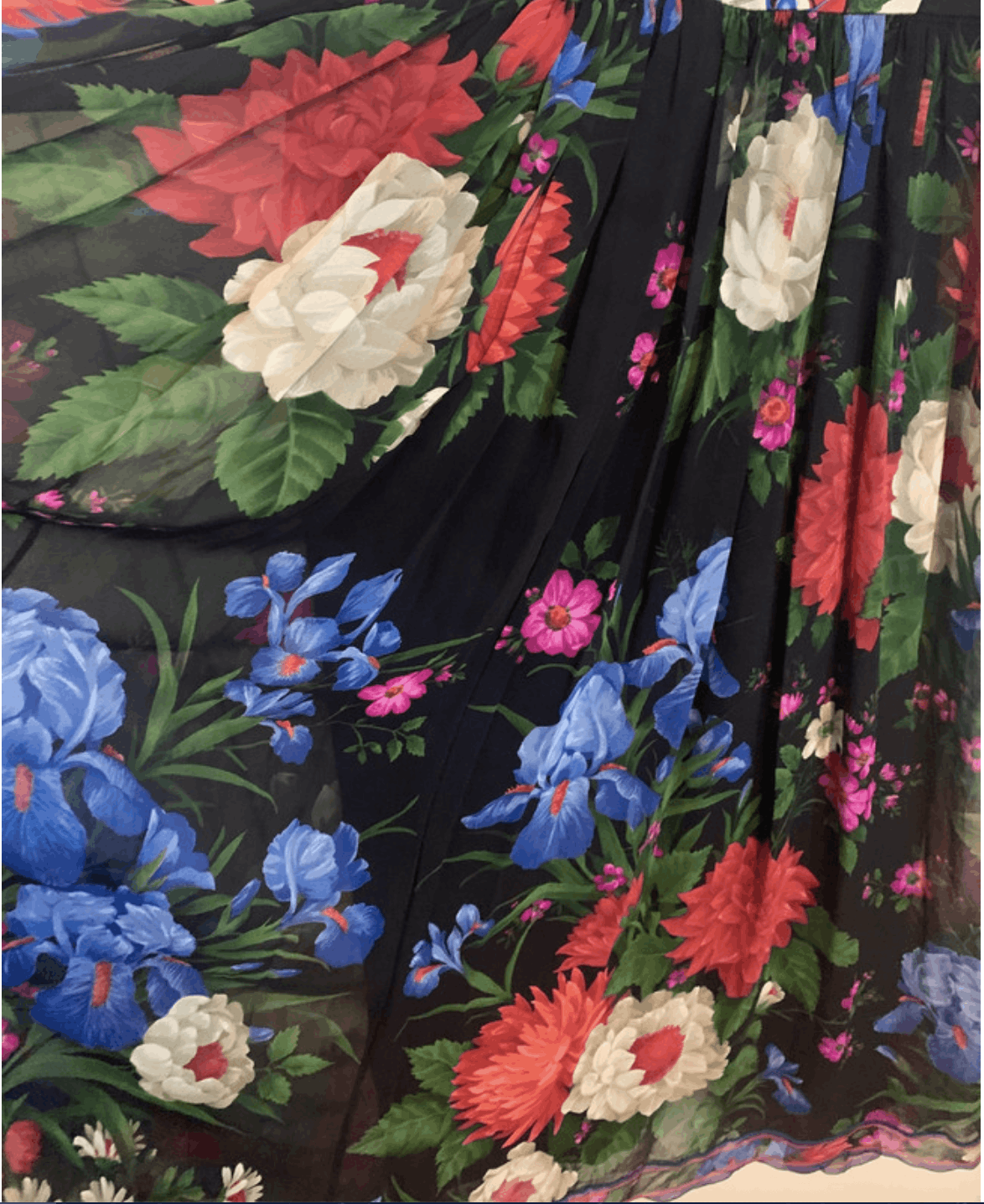 Leonard Paris Long silk dress by Leonard with long sleeves Size S / US 4 / IT 40 - 6 Thumbnail
