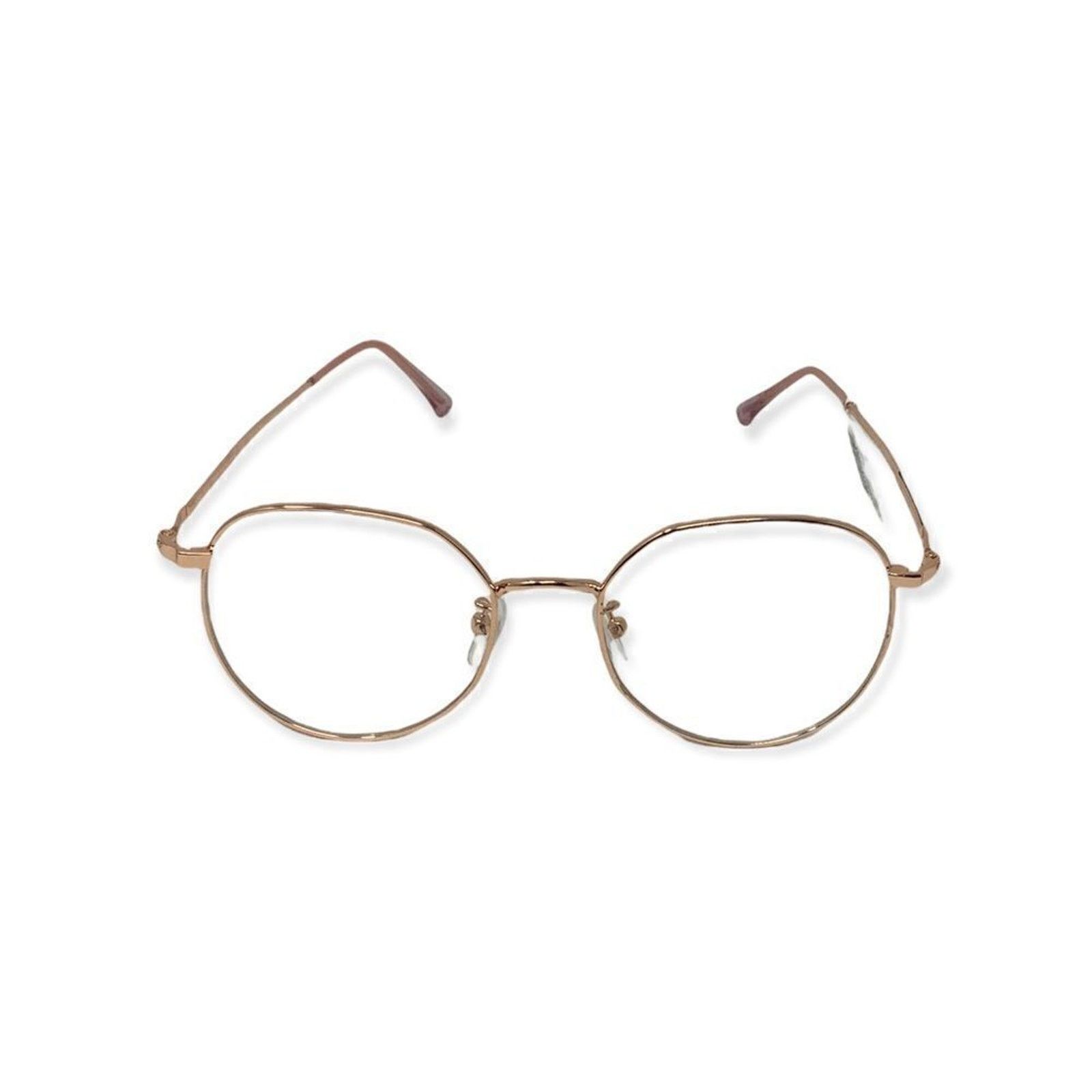 BP. BP 50mm Round Blue Light Filter Wire Frame Glasses Pink NWT Size ONE SIZE - 3 Thumbnail