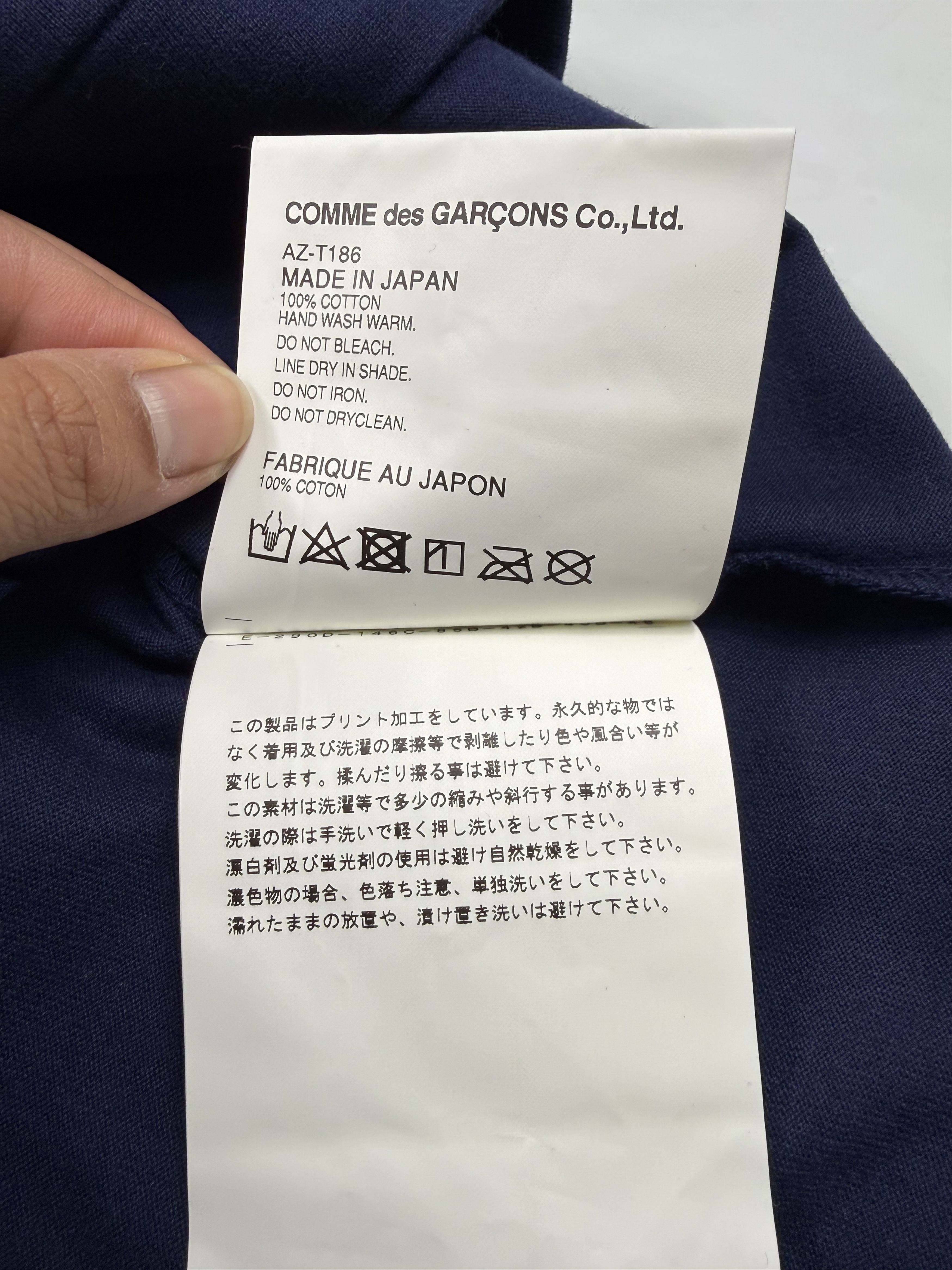 Comme des Garcons Comme des Garcons Play Mens Triple Heart Logo T-Shirt Size US XXL / EU 58 / 5 - 3 Thumbnail