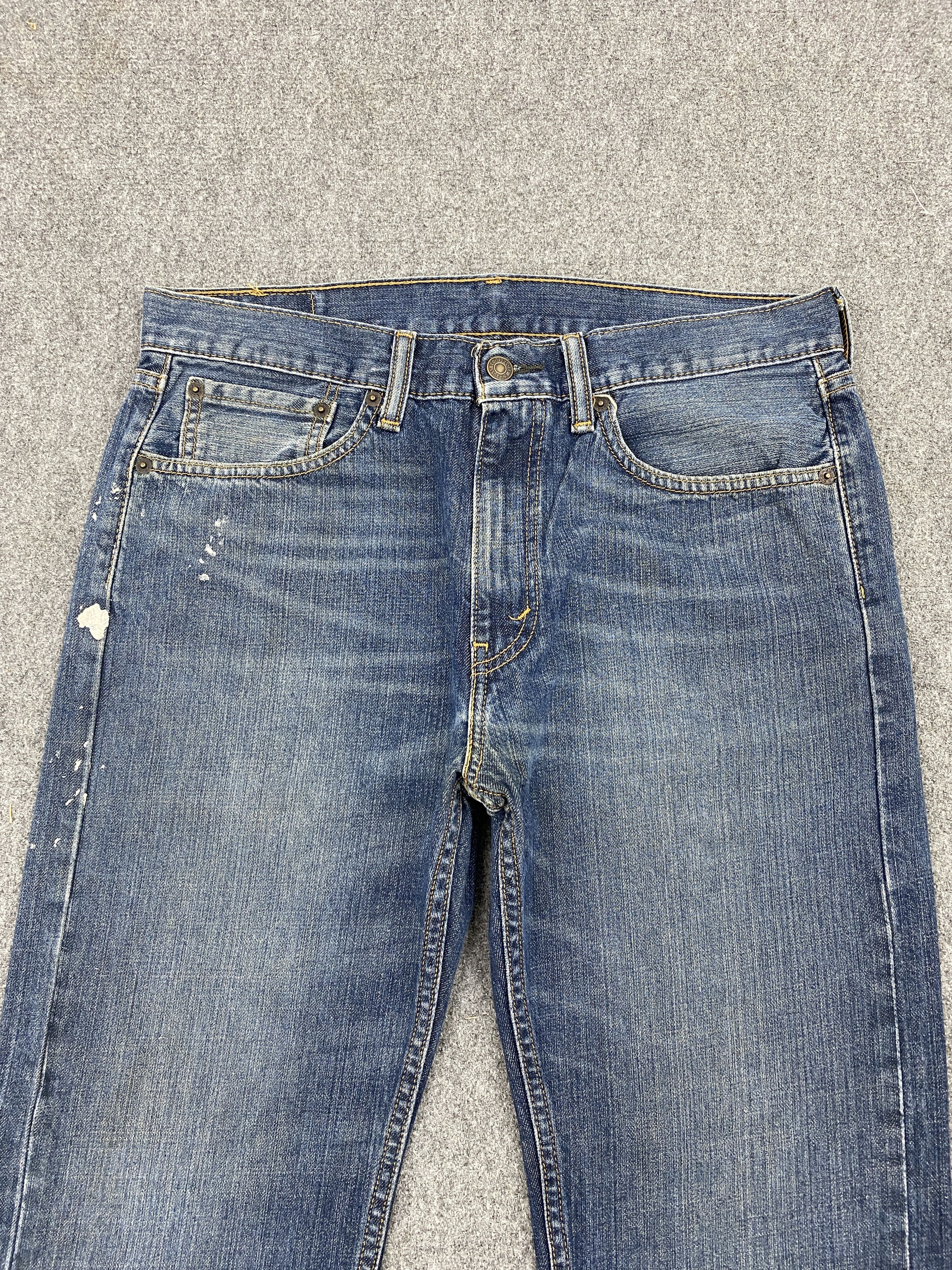 Levi's Splatter Paint Vintage Levi's 505 Faded Blue Jeans DP2648 Size US 33 - 2 Thumbnail