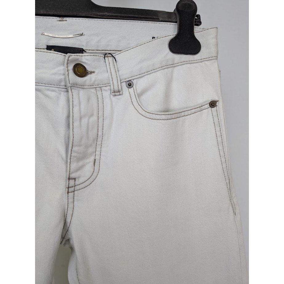 Saint Laurent Paris o1rshd1 Slim Fit Jeans in White Size US 28 / EU 44 - 8 Thumbnail