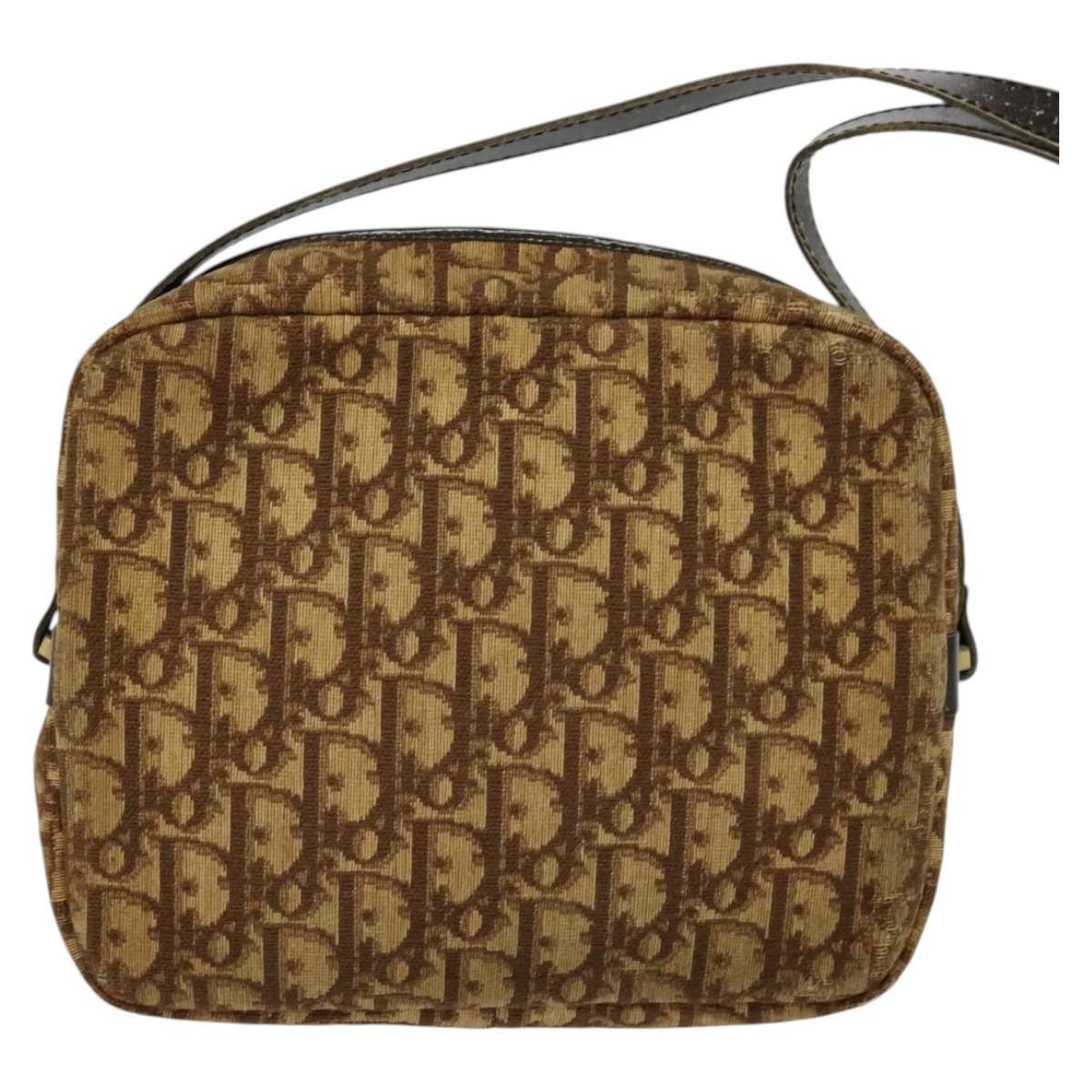 Dior DIOR Trotter Canvas Shoulder Bag Brown Size ONE SIZE - 3 Thumbnail
