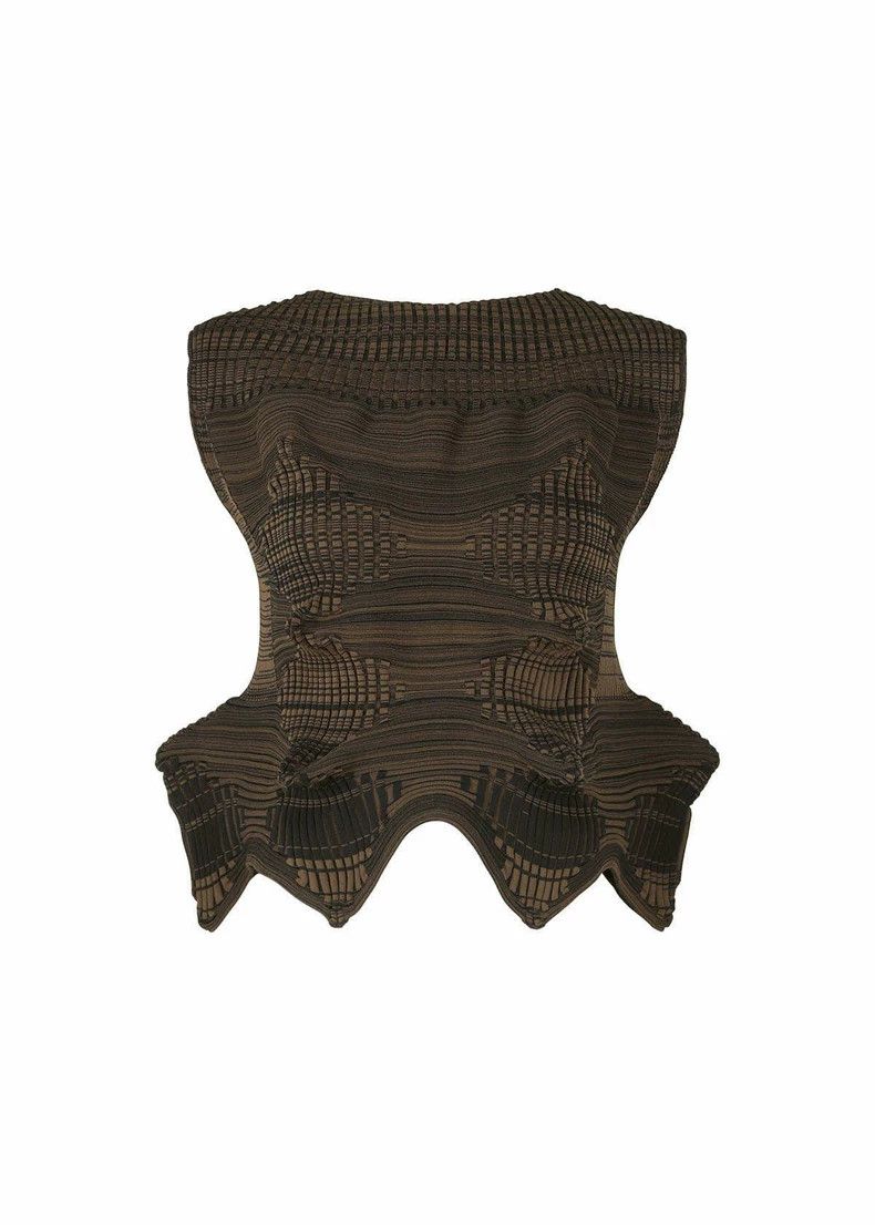 Issey Miyake issey miyake size:2 Dark brown vest Size XXS / US 00 / IT 34 - 1 Thumbnail