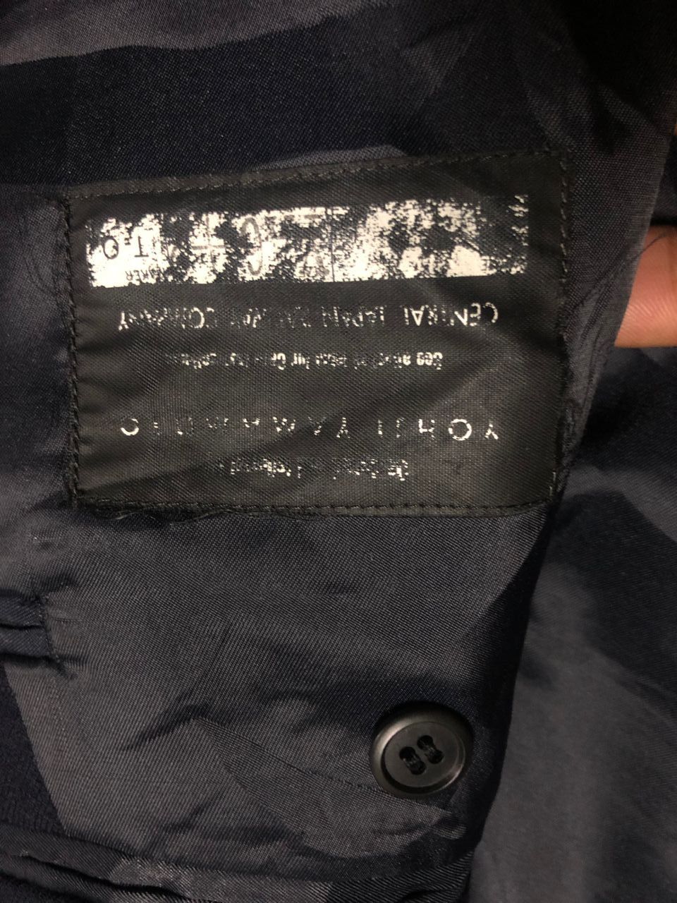 Yohji Yamamoto Yohji Yamamoto Central Japan Railway Company Double Breast Size 38S - 4 Thumbnail