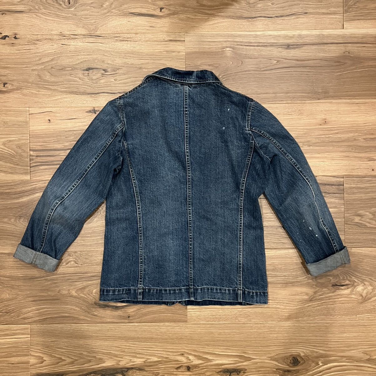Uniqlo Uniqlo Blue Denim Jacket Distressed Womens Medium Size M / US 6-8 / IT 42-44 - 6 Thumbnail