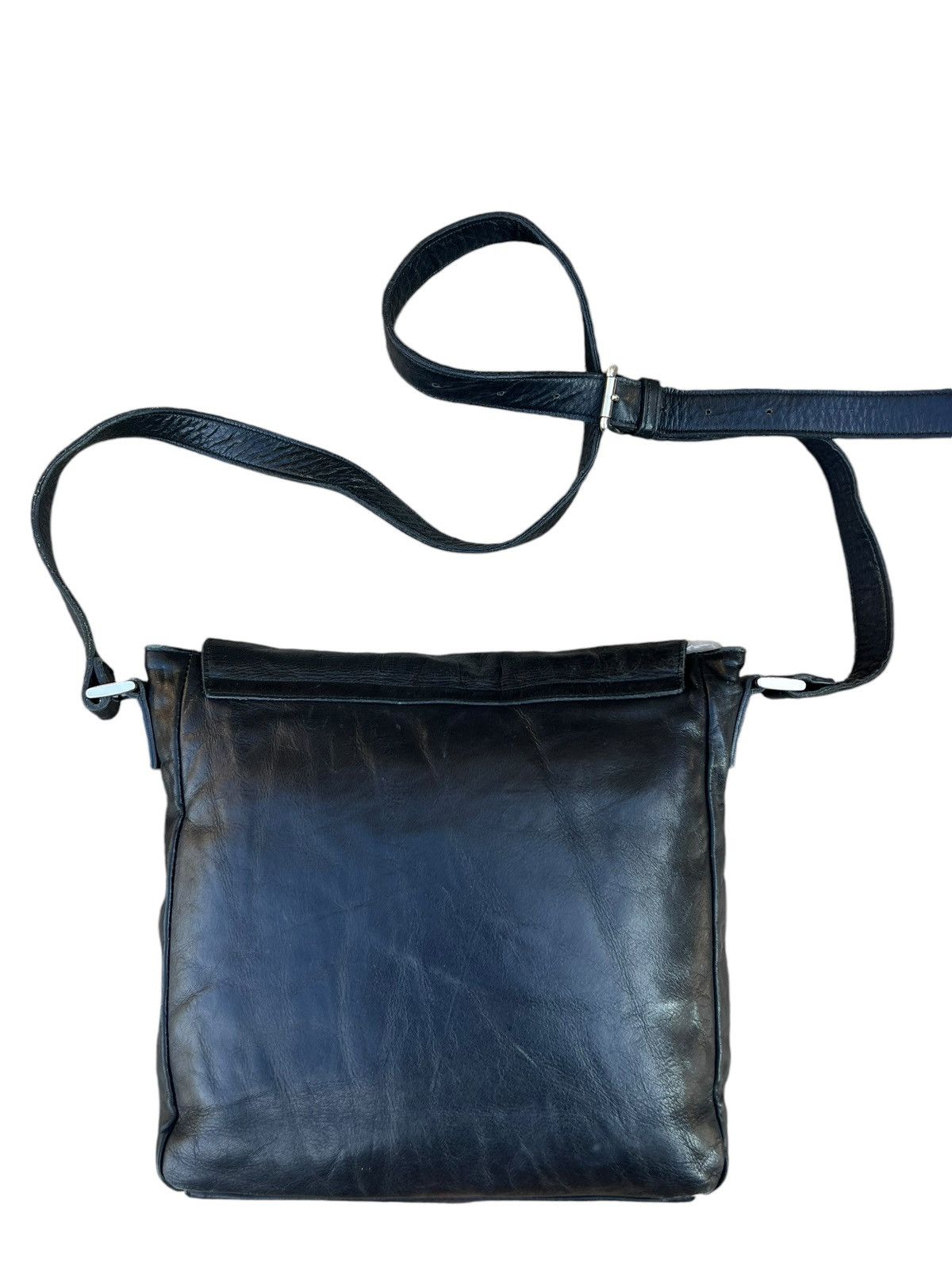 Japanese Brand × Leather Vintage pour deux ACCE. Japan Patina Leather Cargo Sling Bag Size ONE SIZE - 10 Thumbnail