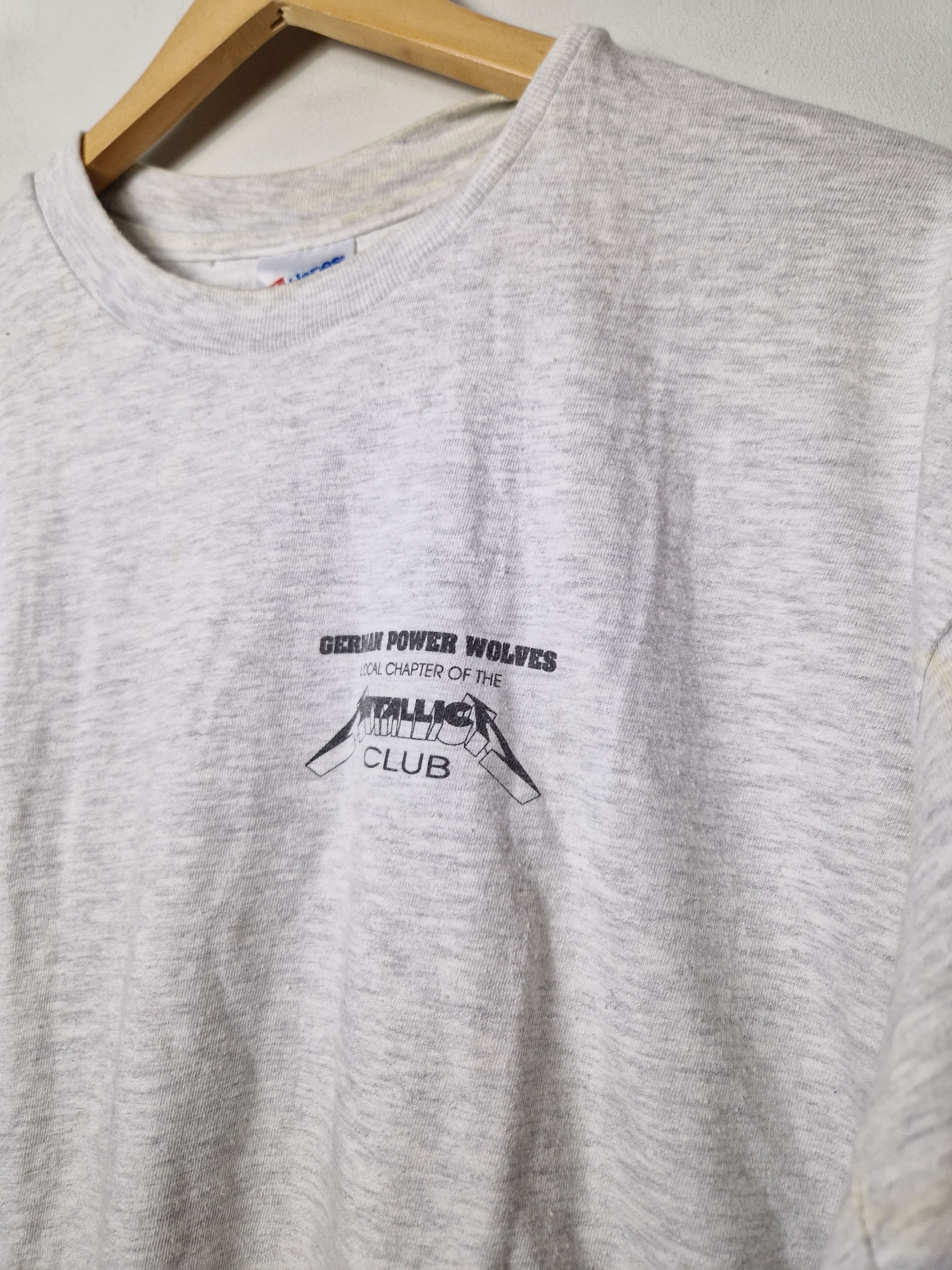 Metallica vintage Metallica wolf hanes tee Size US XL / EU 56 / 4 - 4 Thumbnail