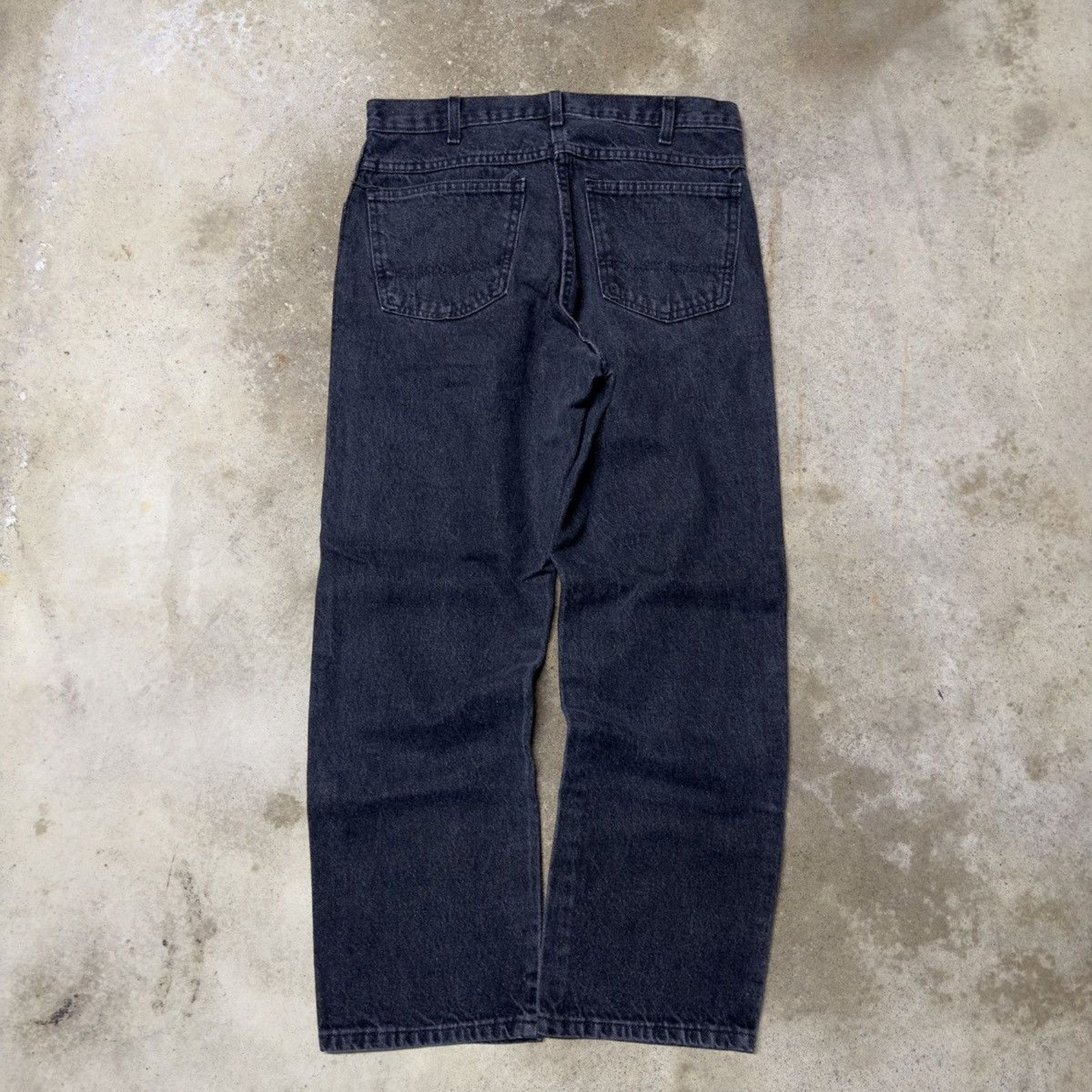 Faded Black Dickies Denim Work Jeans Skater ERD Grunge