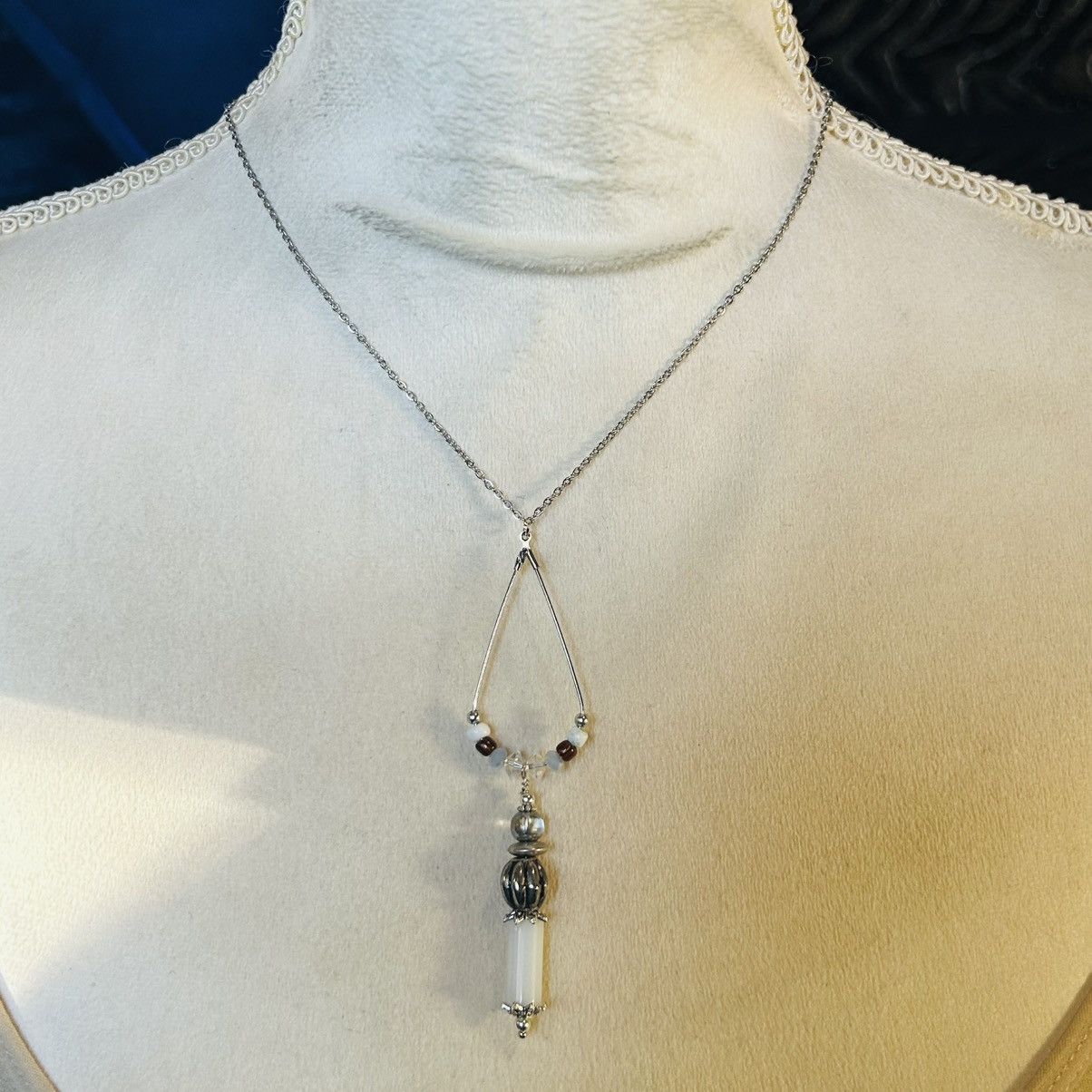 Handmade Handcrafted vintage bead changeable charm pendant necklace Size ONE SIZE - 3 Thumbnail