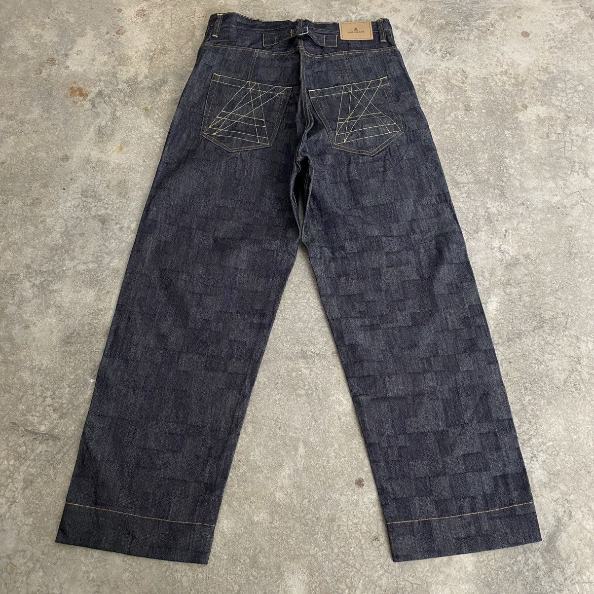 ANREALAGE BNWT ANREALAGE Made In Japan Super Wide Baggy Denim Jeans Size US 36 / EU 52 - 13 Thumbnail