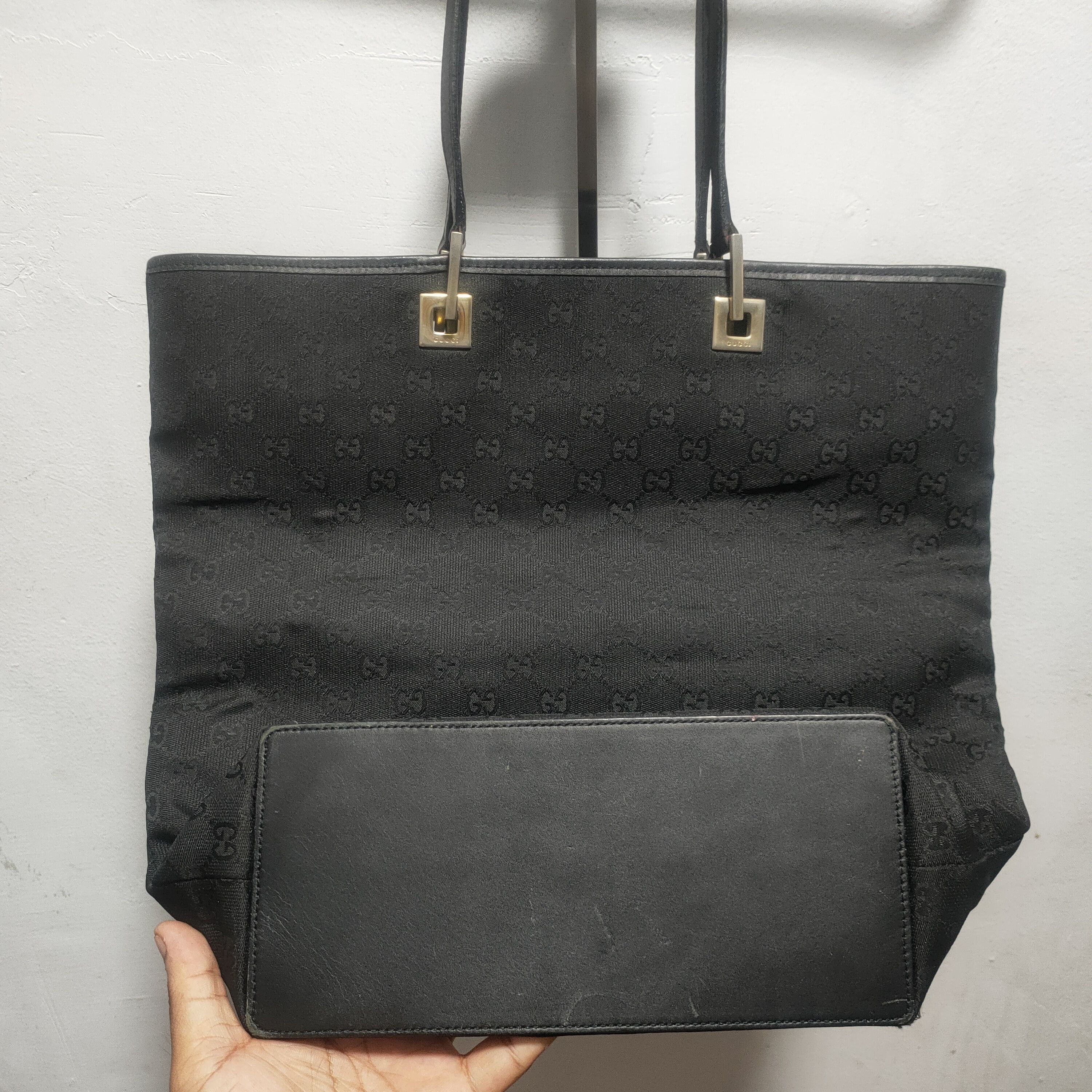 Gucci × Vintage Vintage Gucci Canvas Tote Bag Size ONE SIZE - 17 Thumbnail