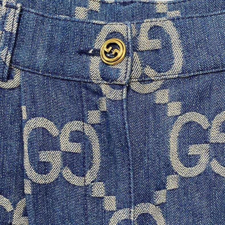 Gucci Gucci Denim denim full-print shorts 2506-Nextarrow Size 42" / US 20 - 3 Thumbnail