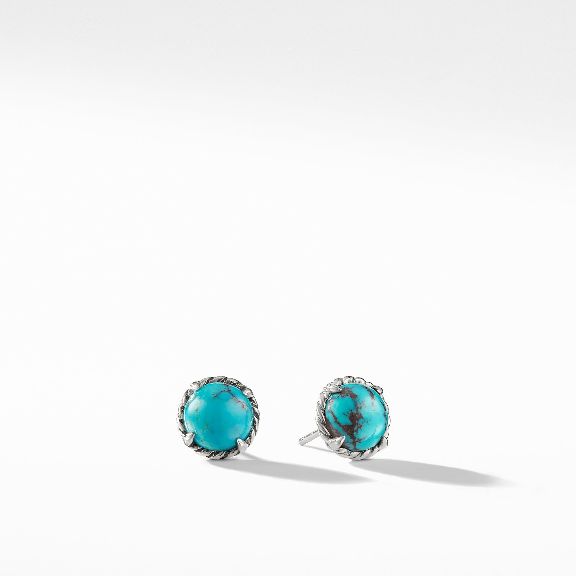 David Yurman o1w1db11025 E11982 Earrings in Silver/Sky Blue Size ONE SIZE - 1 Thumbnail