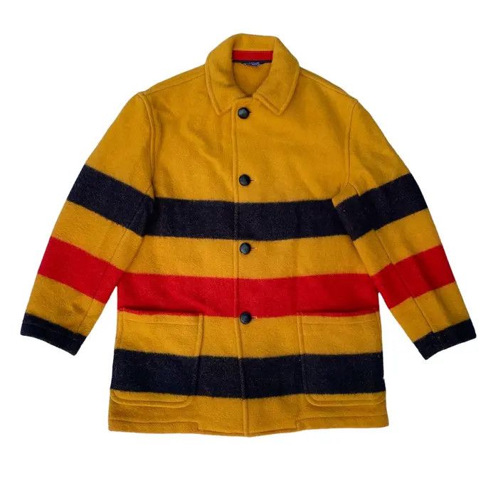 Other MADE IN ENGLAND TOMMY HILFINGER COLOR BLOCK WOOL JACKET Size US L / EU 52-54 / 3 - 1 Thumbnail