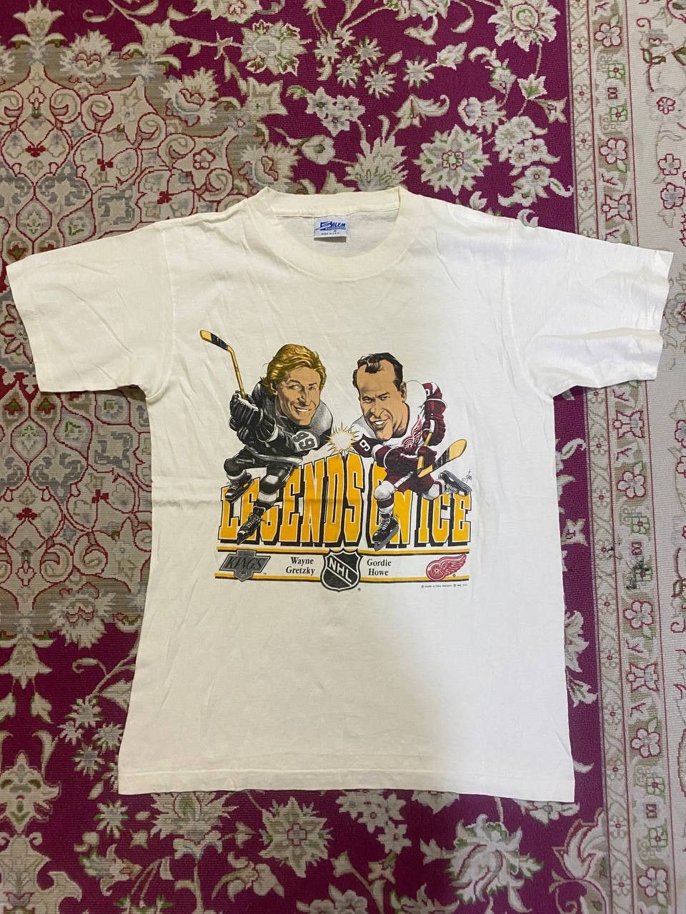 NHL × Salem Sportswear × Vintage Vintage NHL Legend Gordie Howe & Wayne Gretzky Size US M / EU 48-50 / 2 - 1 Thumbnail