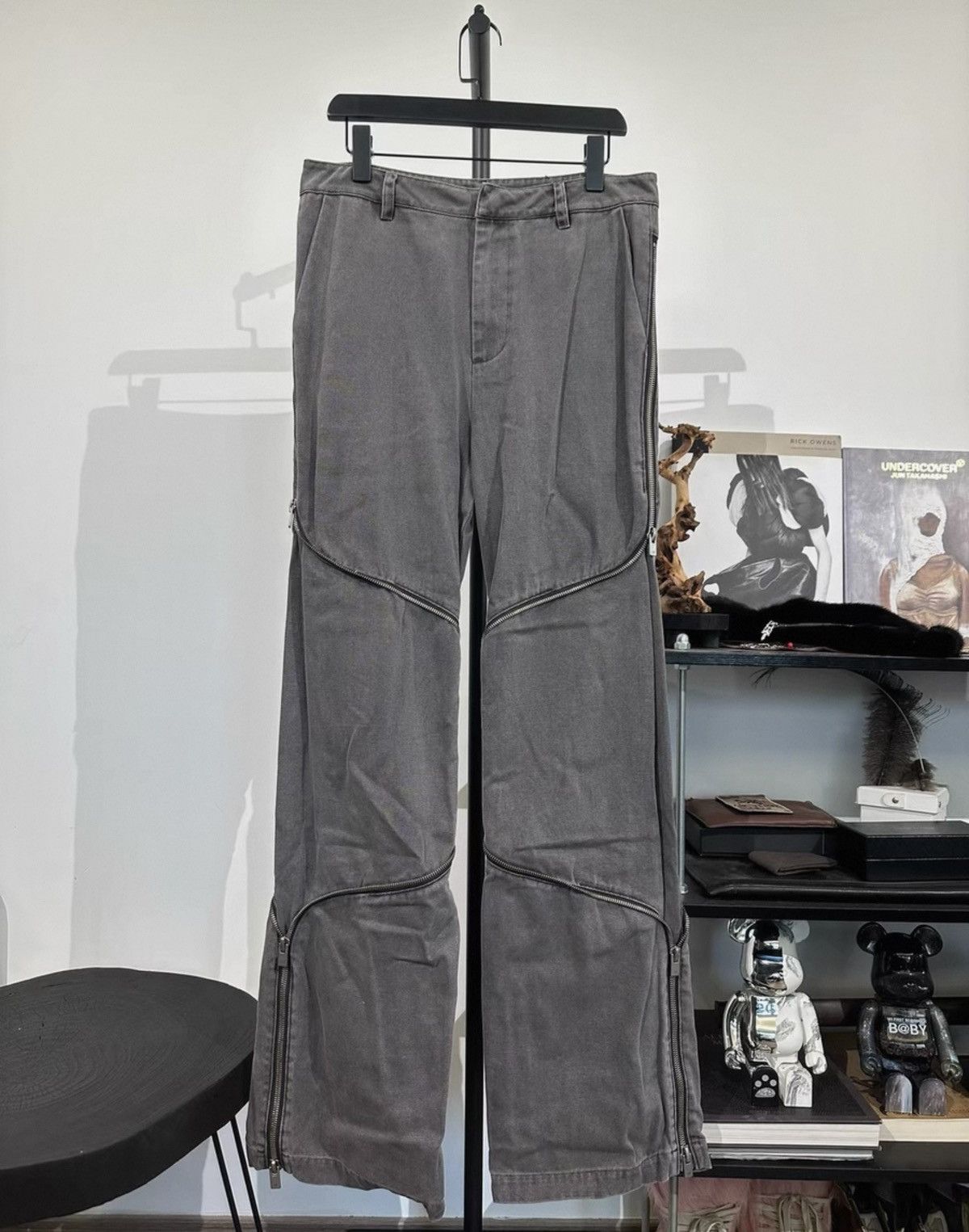 Heliot Emil Heliot Emil HE Washed & Distressed Zip Cargo Pants Size US 33 - 1 Thumbnail
