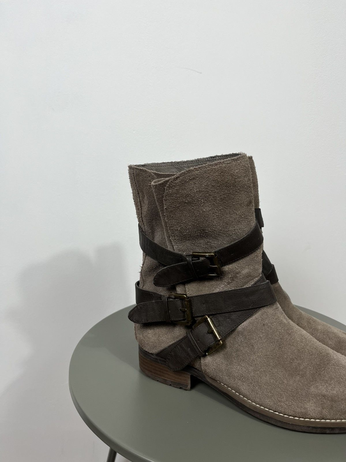 Other Vintage suede ankle boots brown straps and buckles size 39 Size US 8.5 / IT 38.5 - 2 Thumbnail