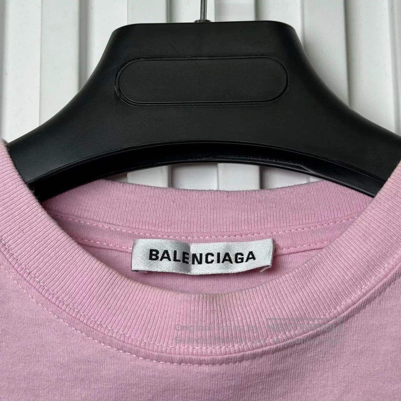 Balenciaga Balenciaga Pink Logo Short Sleeve XS. Size XS / US 0-2 / IT 36-38 - 4 Thumbnail