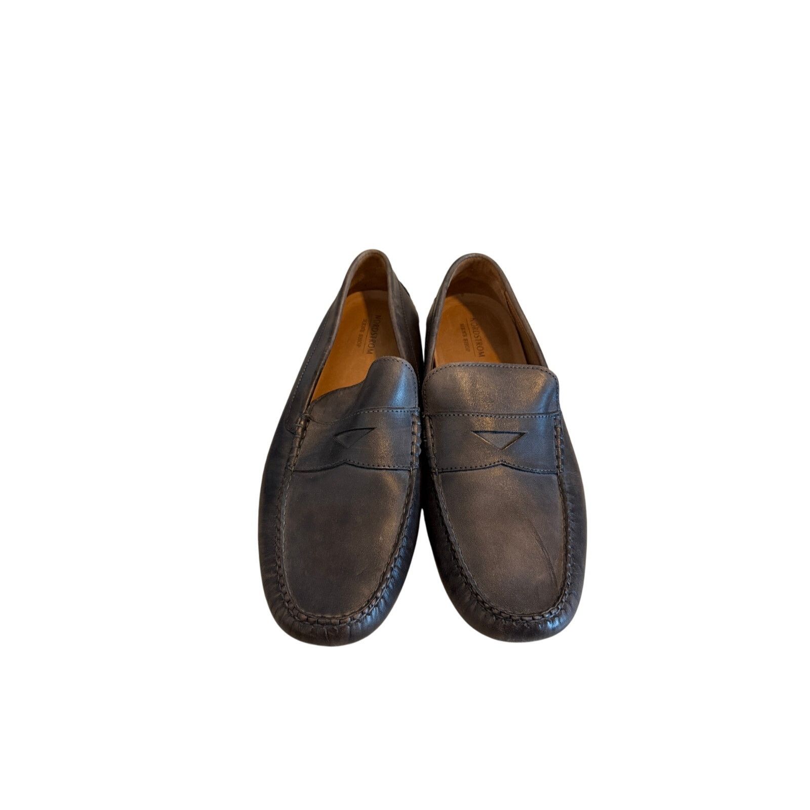 Nordstrom Nordstrom Black Cody Driving Leather Closed Toe Loafers Size US 10.5 / EU 43-44 - 3 Thumbnail