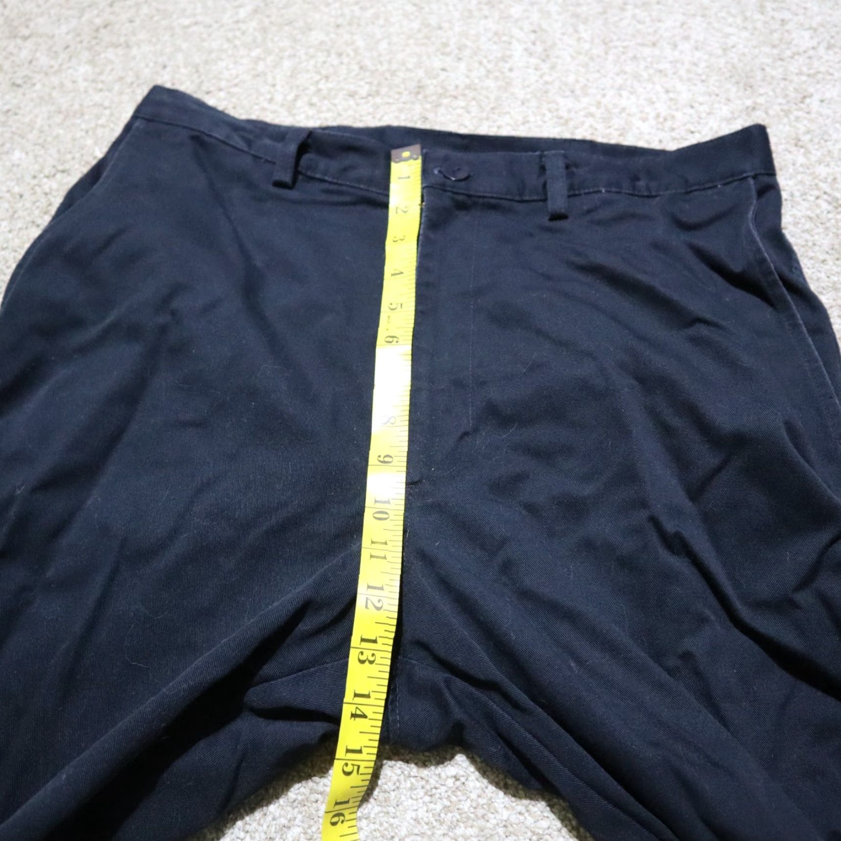 Haggar Haggar Dress Pants Main Selling Point Navy Blue Pleat Front Men Size 34 X 31 Black Cotton Size US 34 / EU 50 - 5 Thumbnail