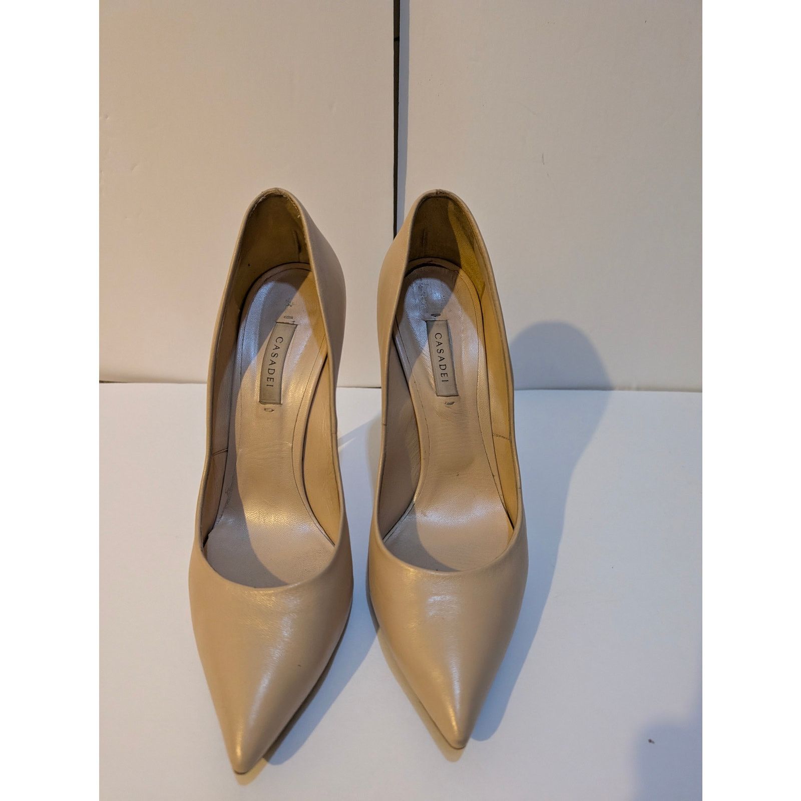 Casadei Casadei Blade Brown Tan Nude High Heels Size 11 Euro 41 Size US 11 / IT 41 - 4 Thumbnail