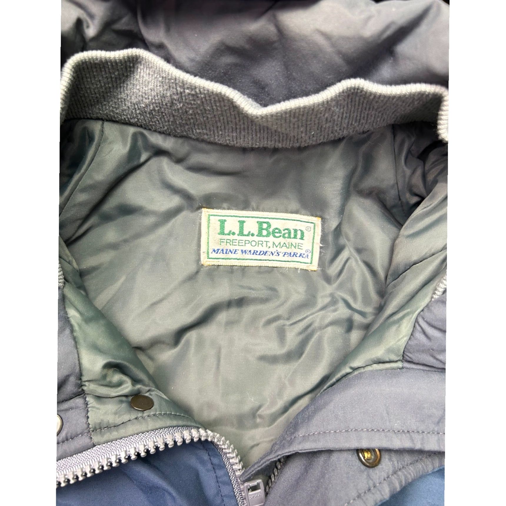Vintage VINTAGE L.L. Bean Maine Warden's Parka Gore Tex Thinsulate Jacket Blue Coat Size US L / EU 52-54 / 3 - 5 Thumbnail