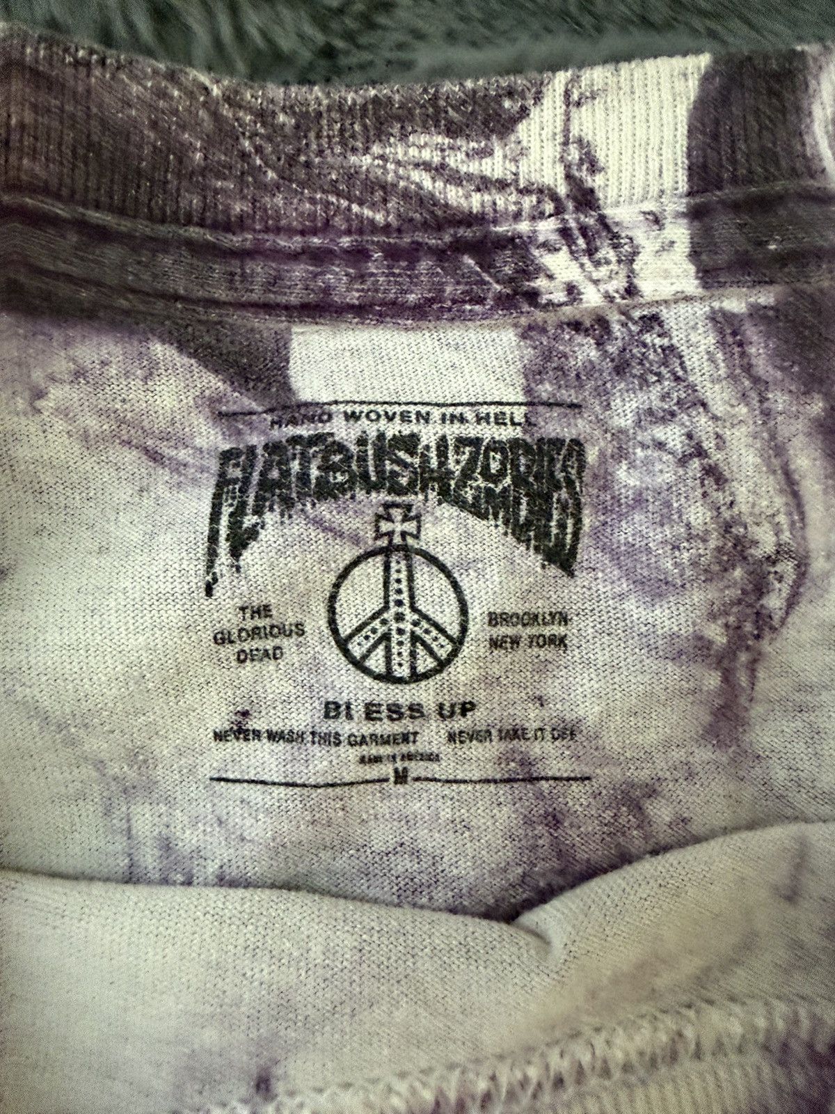 Flatbush Zombies Flatbush Zombies Purple marble ti dye Size US M / EU 48-50 / 2 - 4 Thumbnail