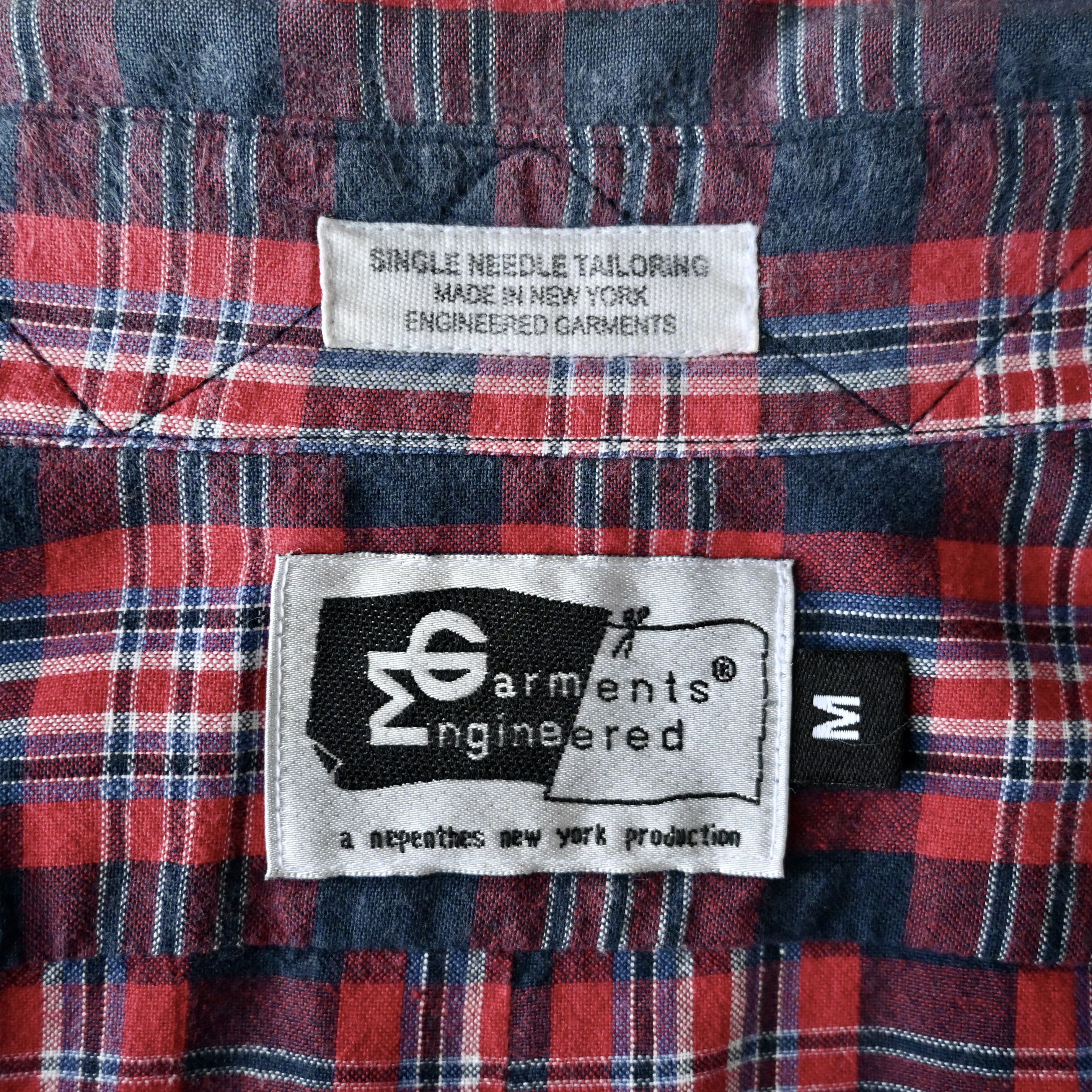 Engineered Garments 2000s ENGINEERED GARMENTS plaid cotton short sleeve BD shirt Size US M / EU 48-50 / 2 - 14 Thumbnail