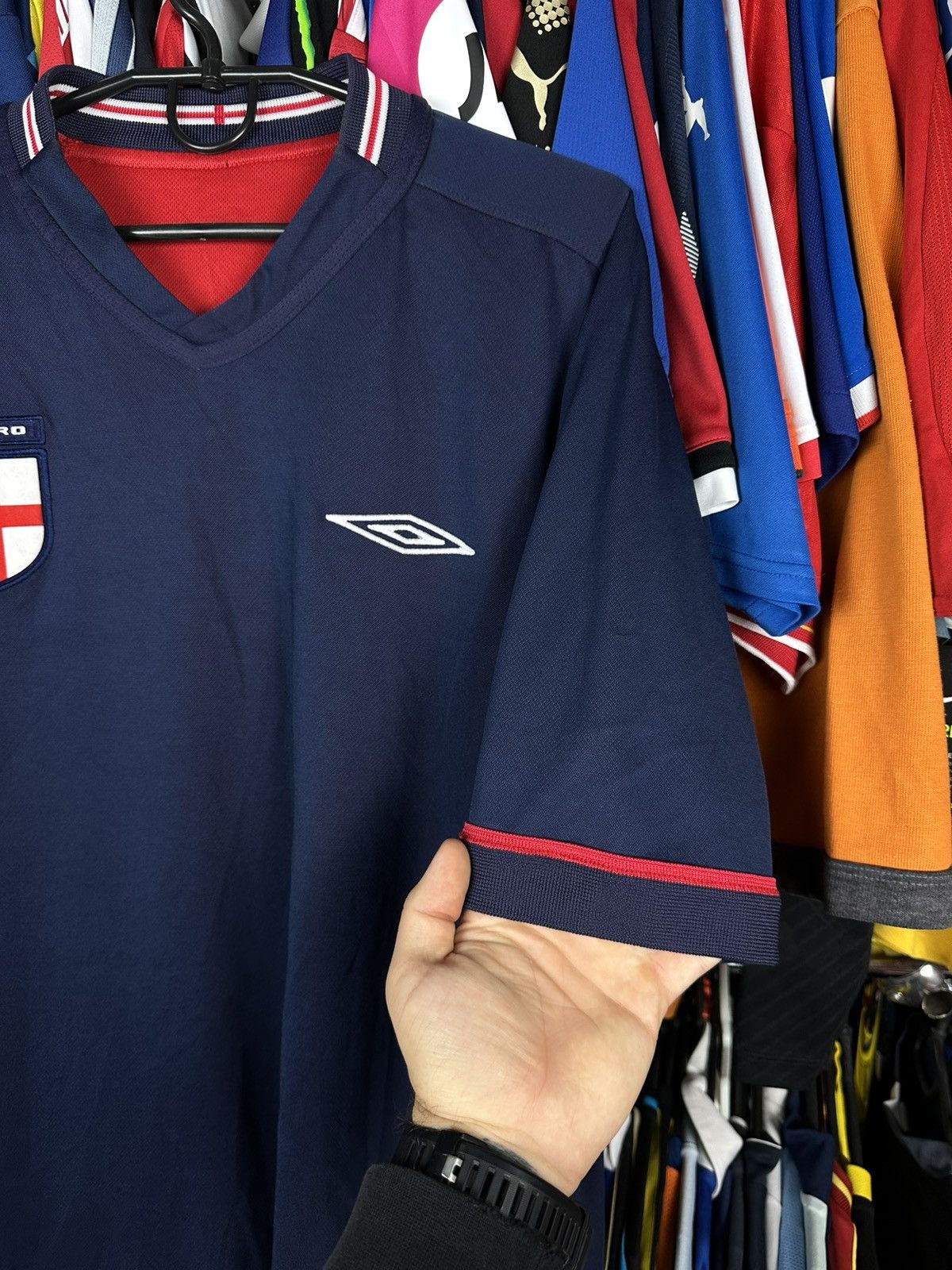 Umbro Umbro England 2002-2004 Away Shirt Football Soccer Jersey Size US XL / EU 56 / 4 - 8 Thumbnail