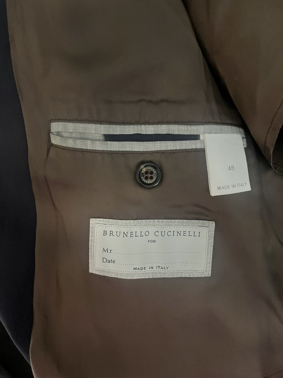 Brunello Cucinelli Brunello Cucinelli navy gabardine jacket size 48 medium Size US M / EU 48-50 / 2 - 5 Thumbnail