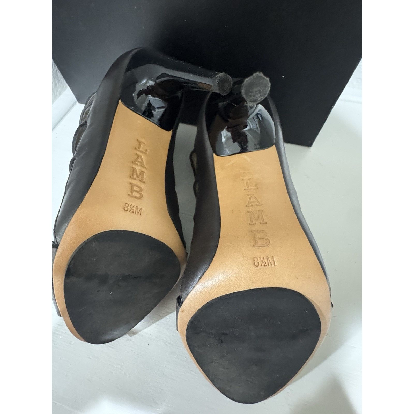 L.A.M.B. L.A.M.B Leo layered pump gunmetal Gunlea Chocolate Brown Size US 8.5 / IT 38.5 - 5 Thumbnail