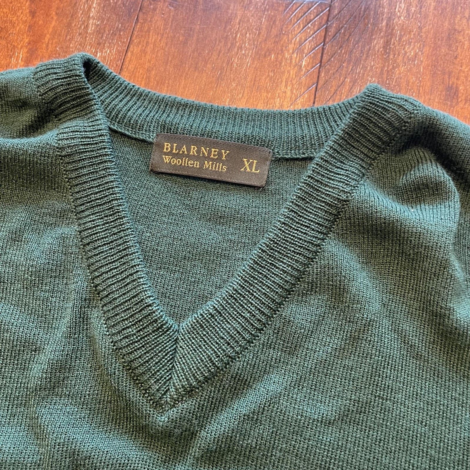 Vintage Blarney Woollen Mills Sweater Mens XL Ireland Shamrock Size US XL / EU 56 / 4 - 5 Thumbnail
