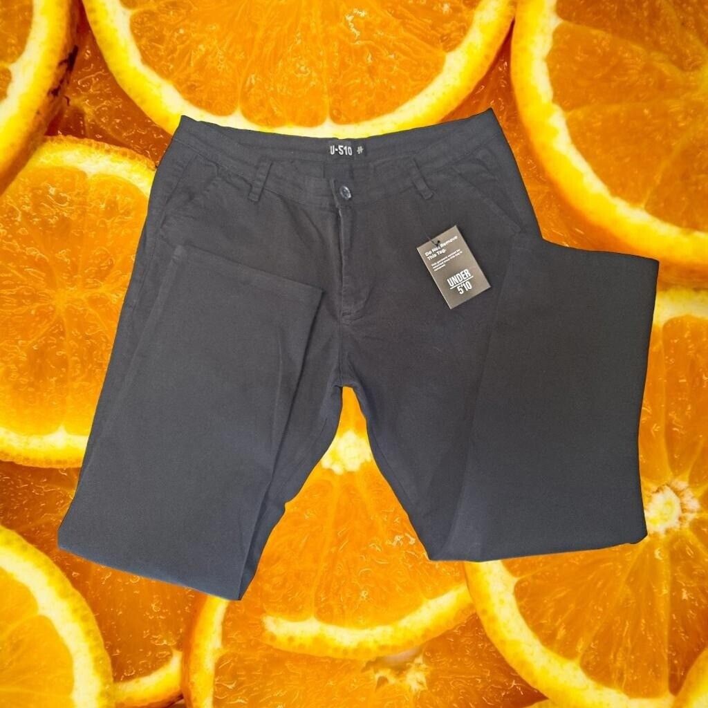 Other New Under 5'10 Premium Cotton Stretch Chino Black Size 32/28 Size US 32 / EU 48 - 3 Thumbnail