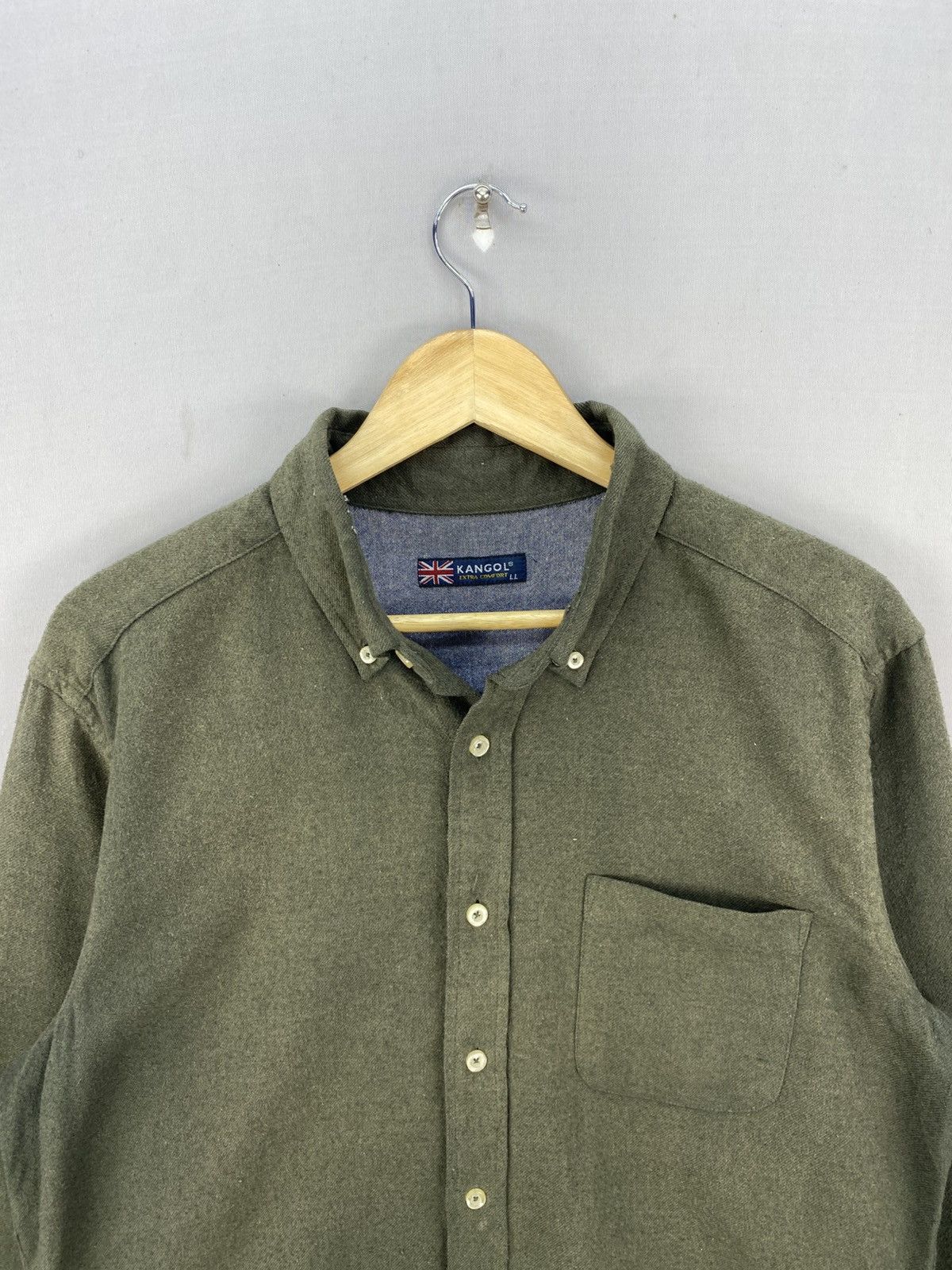 Kangol Kangol Plain Flannel shirts Button Up Size US M / EU 48-50 / 2 - 7 Thumbnail