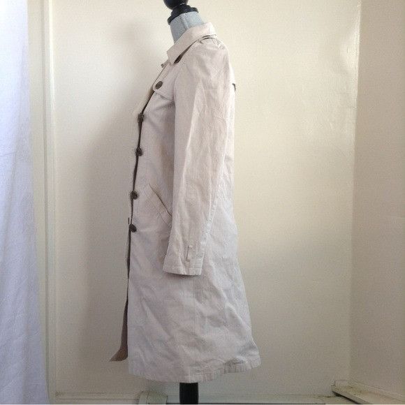 Other Gryphon New York NY Double Breasted Trench Coat Beige Size M / US 6-8 / IT 42-44 - 3 Thumbnail